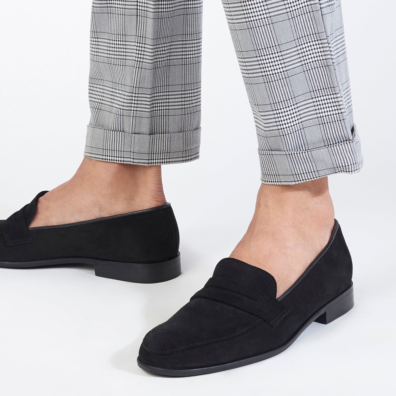 Hugo Black Suede Loafers For Men