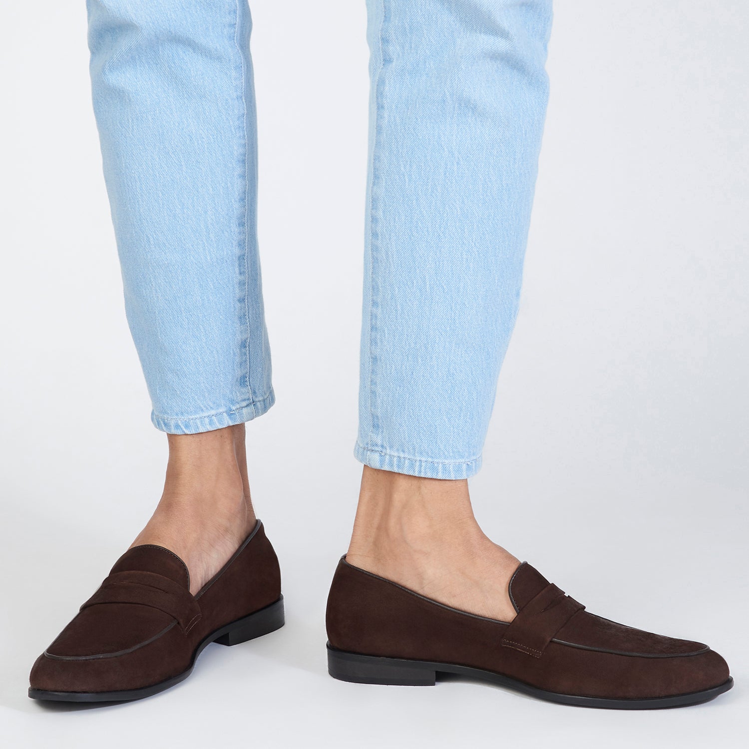 Hugo Brown Suede Loafers For Men