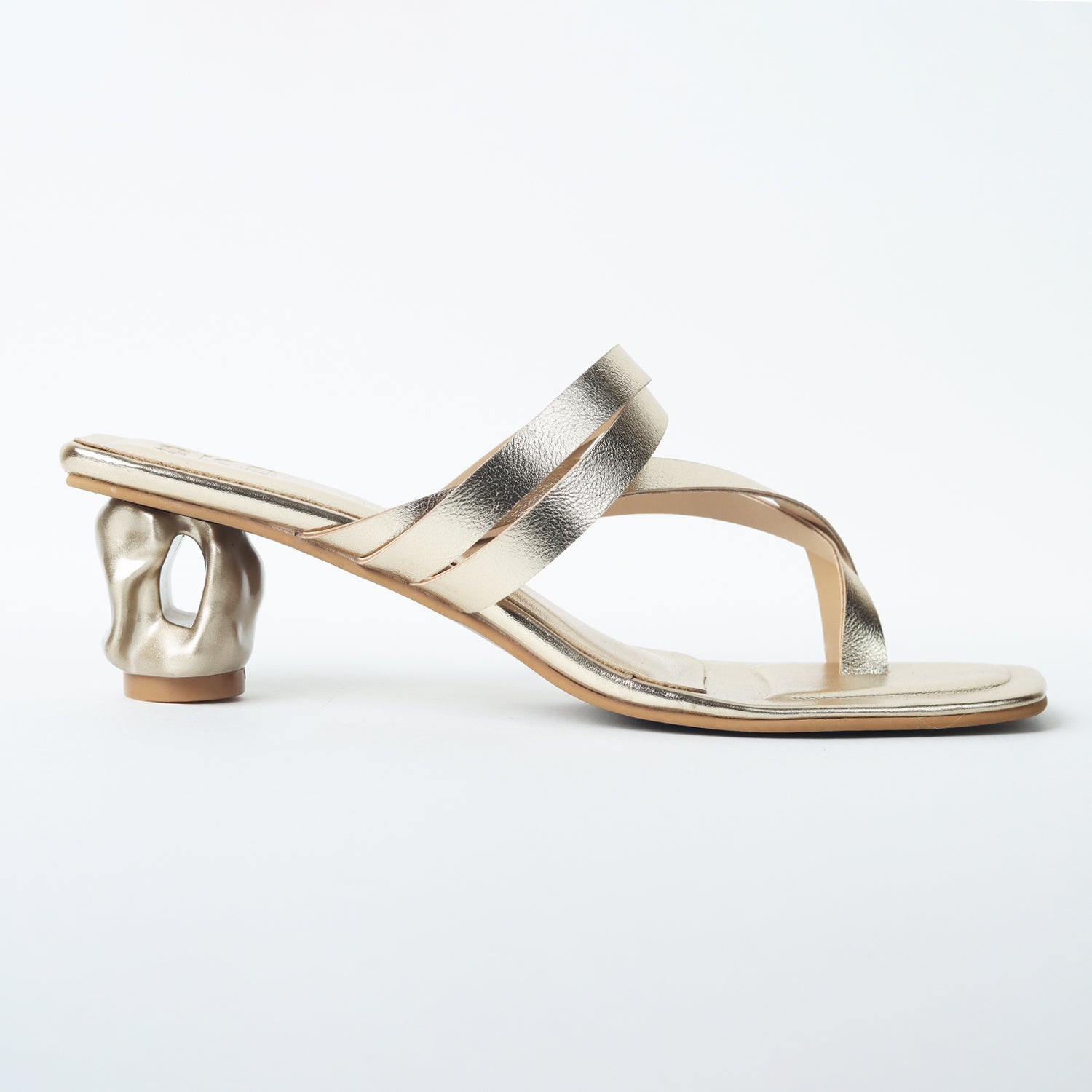 SiennaX Gold Heels For Women