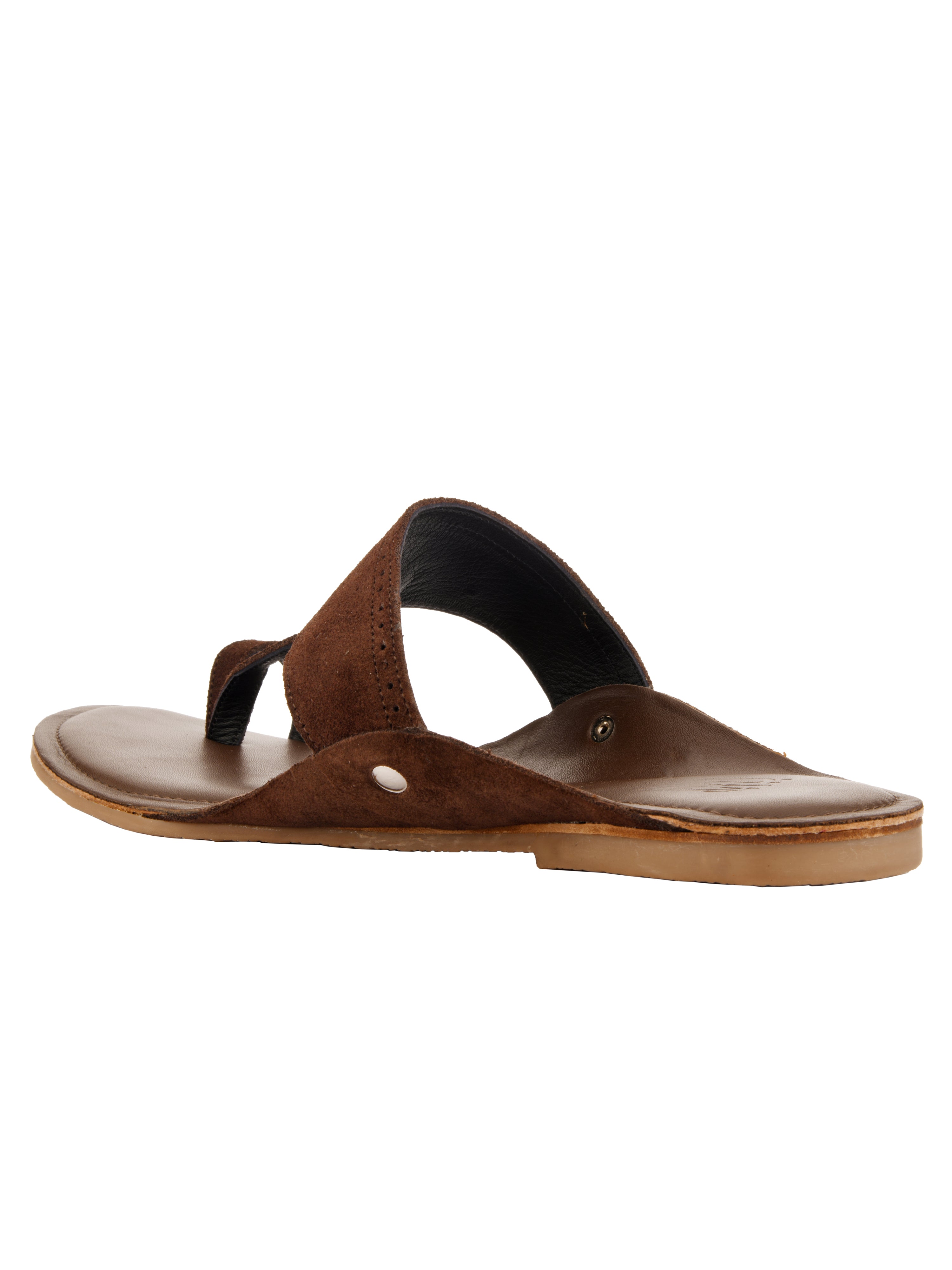 Brown Suede Kolhapuri for Men