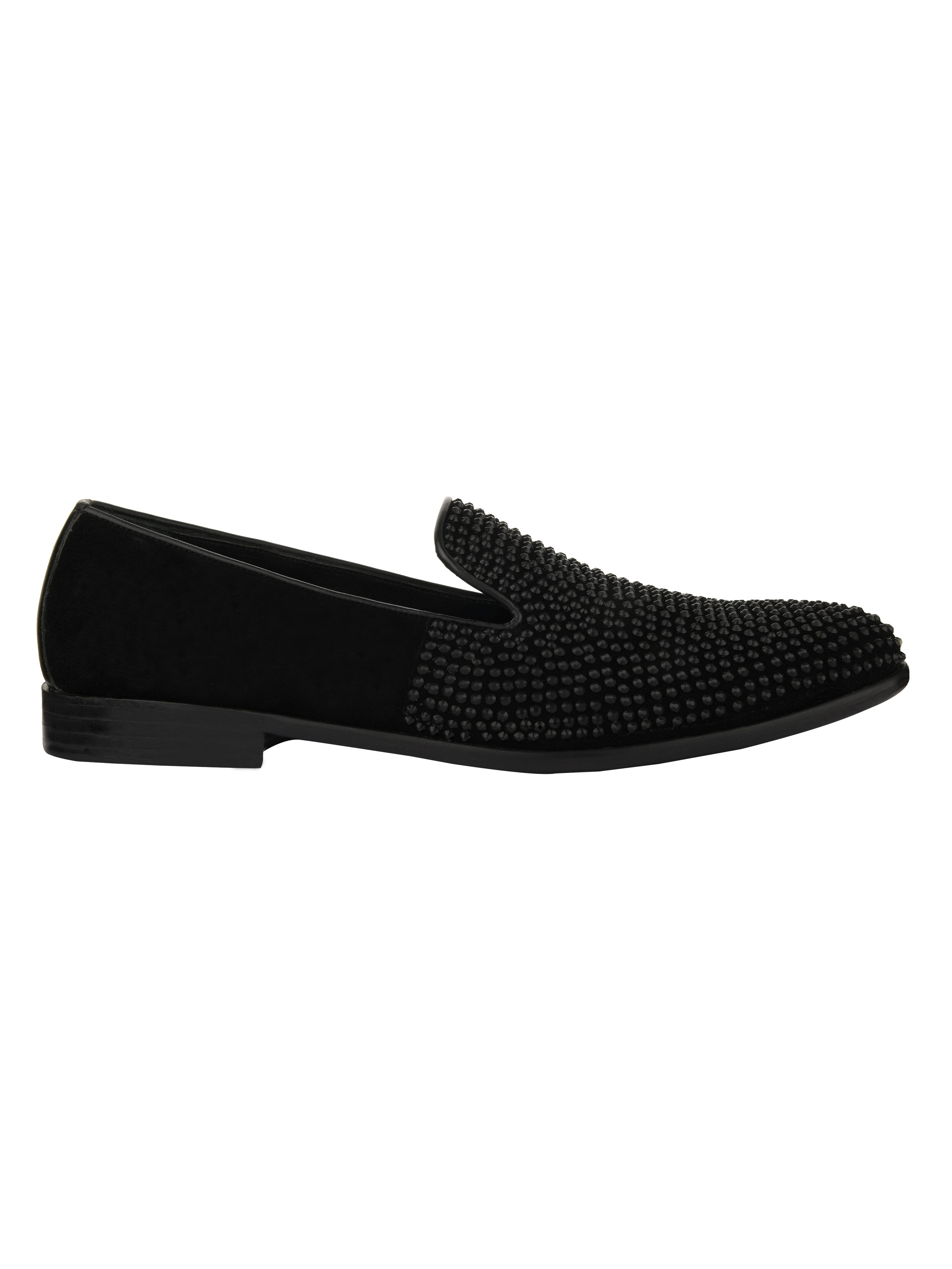 Alfie Black Crystal Loafers For Men