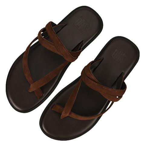 Milan Brown Suede Slippers For Men