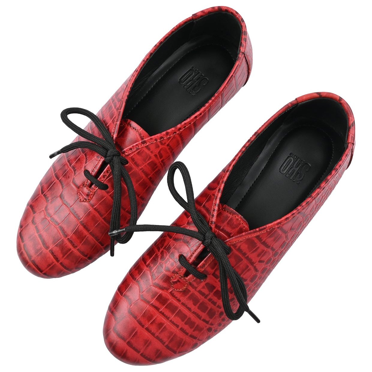 Freya in Red Derby Shoes With For Women