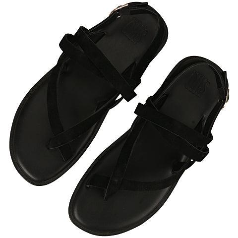 Milan Black Suede Slippers For Men