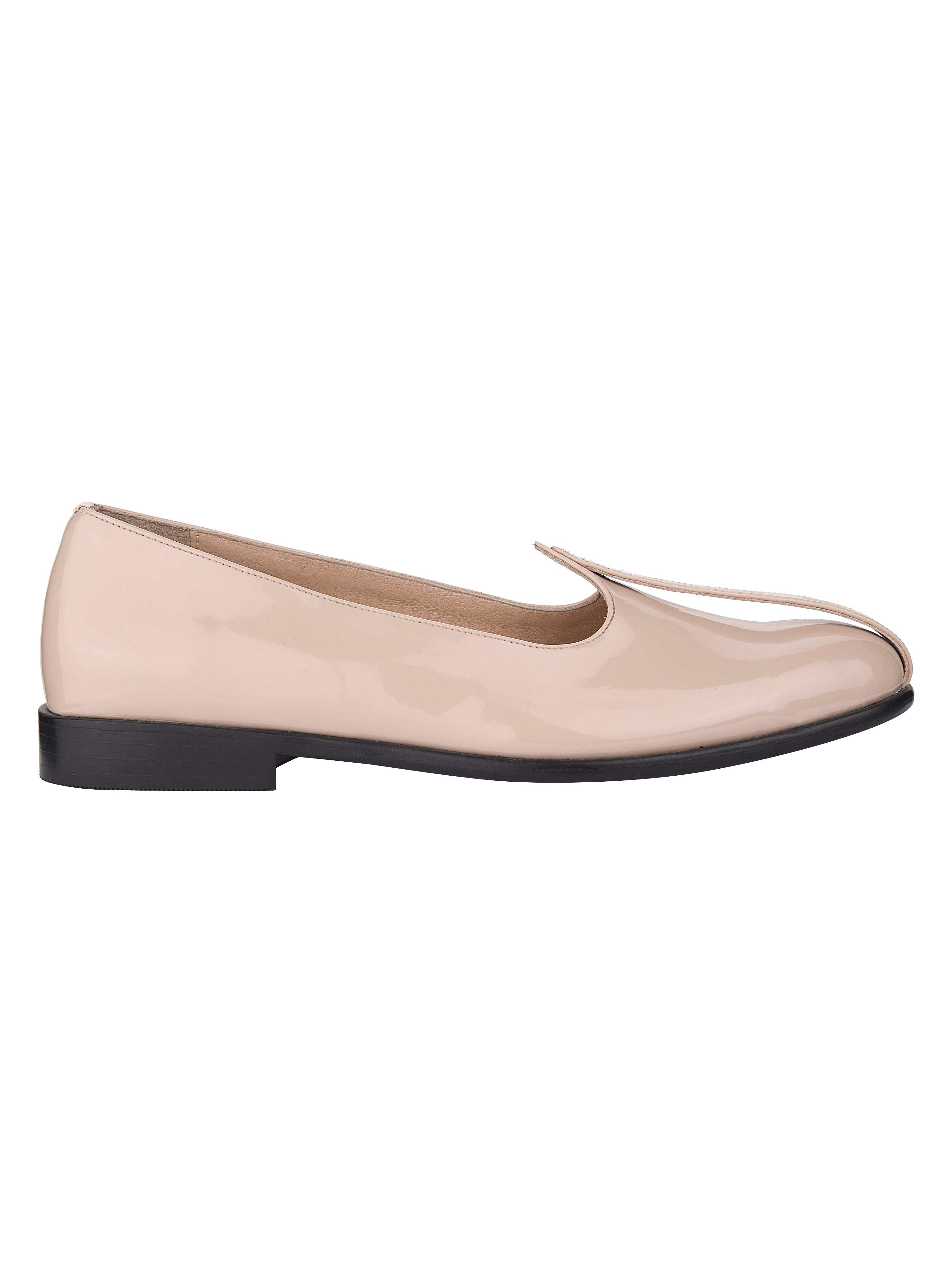 Beige Patent Mojris For Men