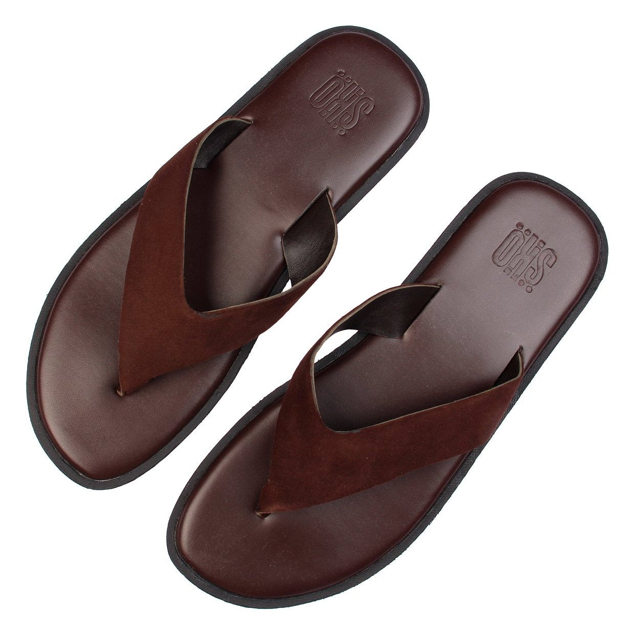 Rome Brown Suede Slippers For Men