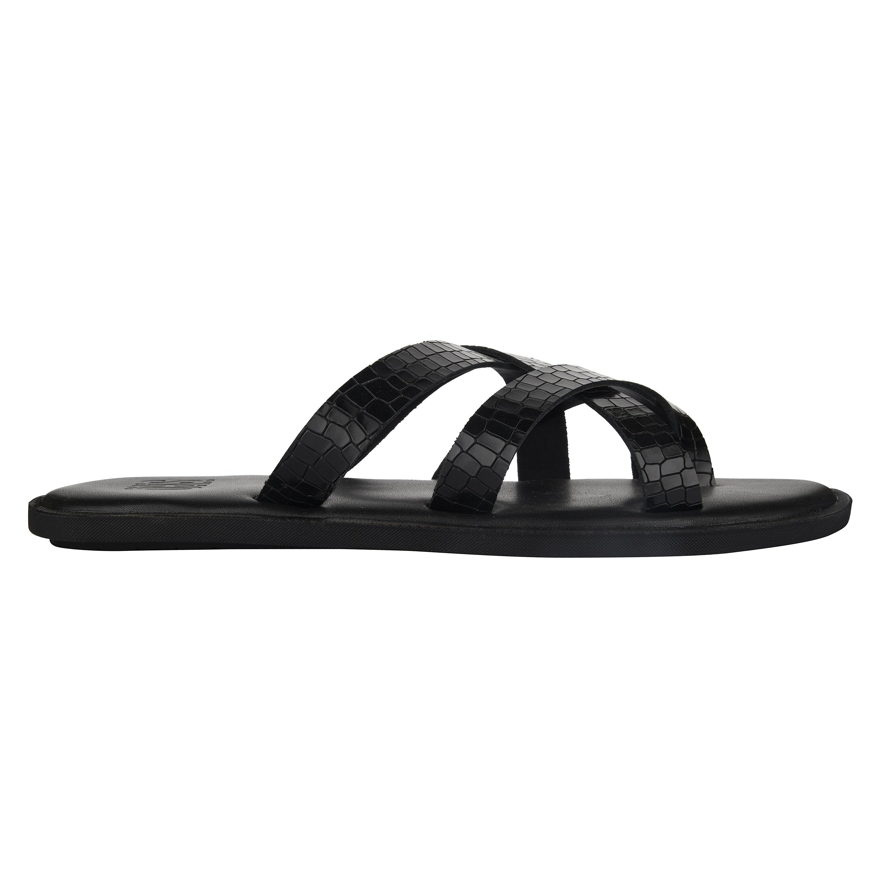Salvadore Black Slippers For Men