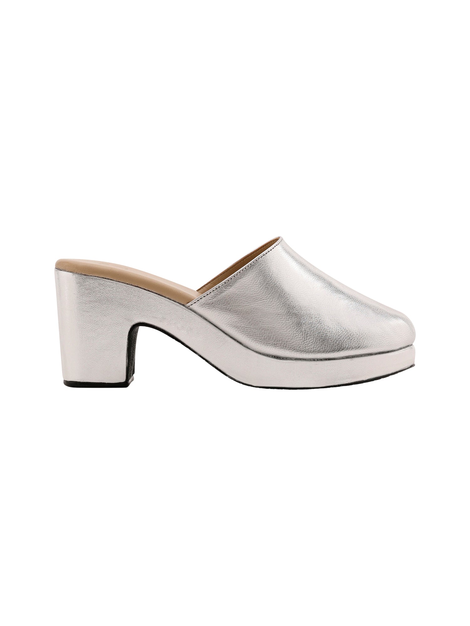 Marianne Silver Platform Heels For Women
