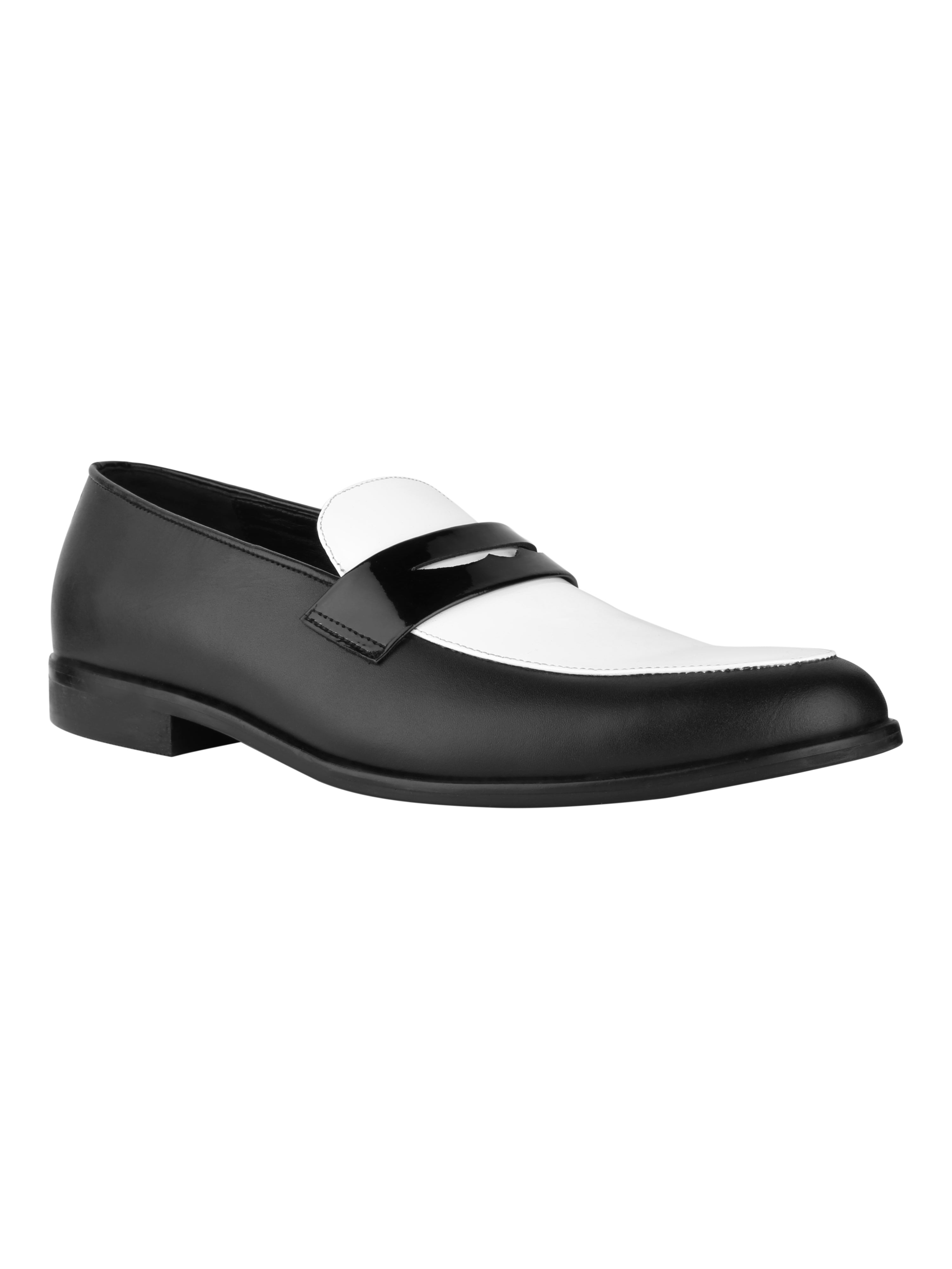 Hugo Black & White Loafers For Men