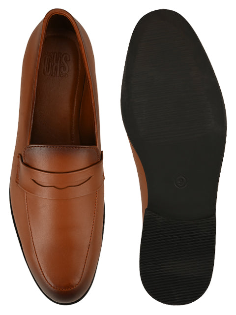 Hugo Brown Dual Tone Loafers For Men
