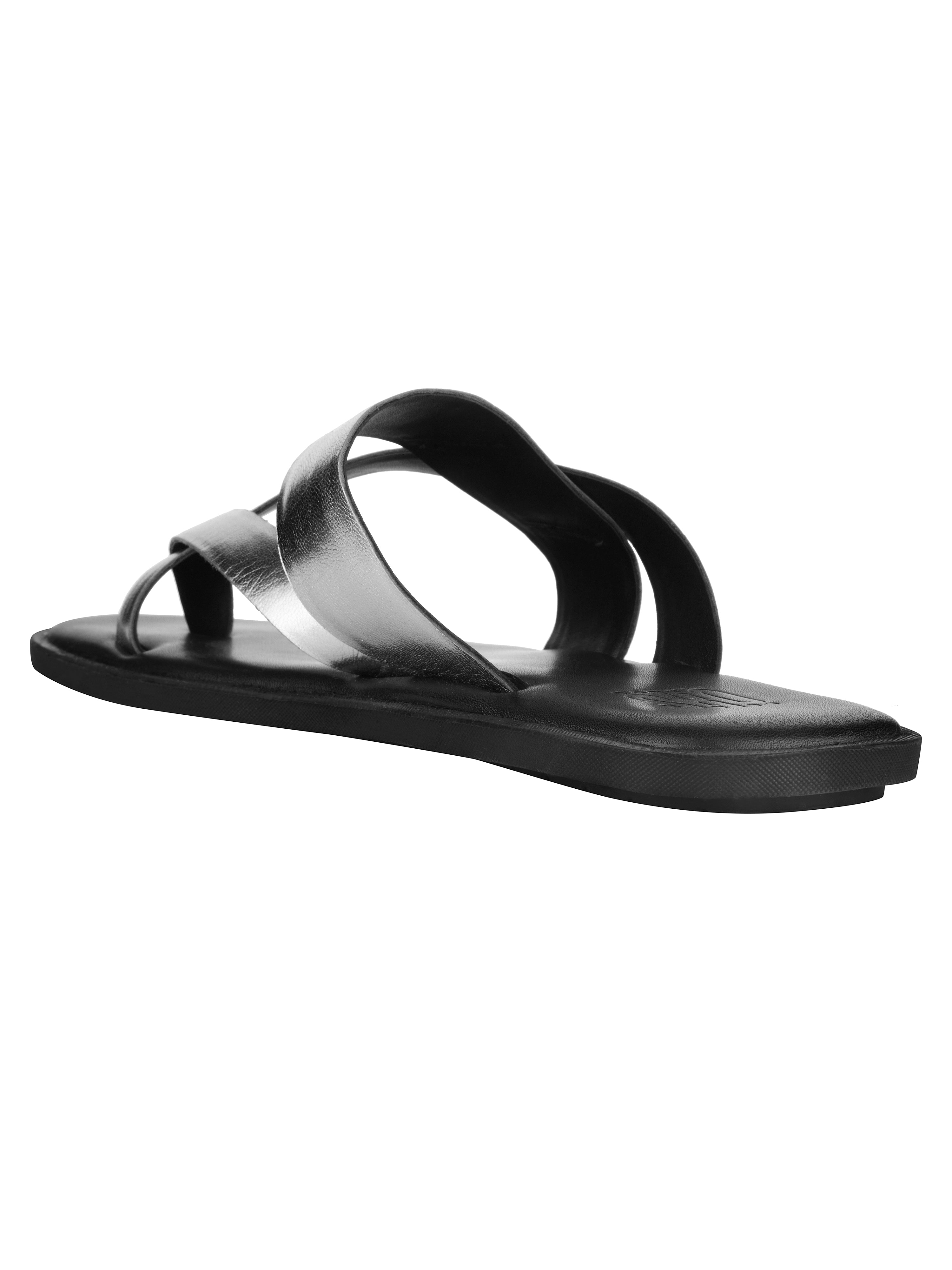 Genoa Silver Slippers For Men