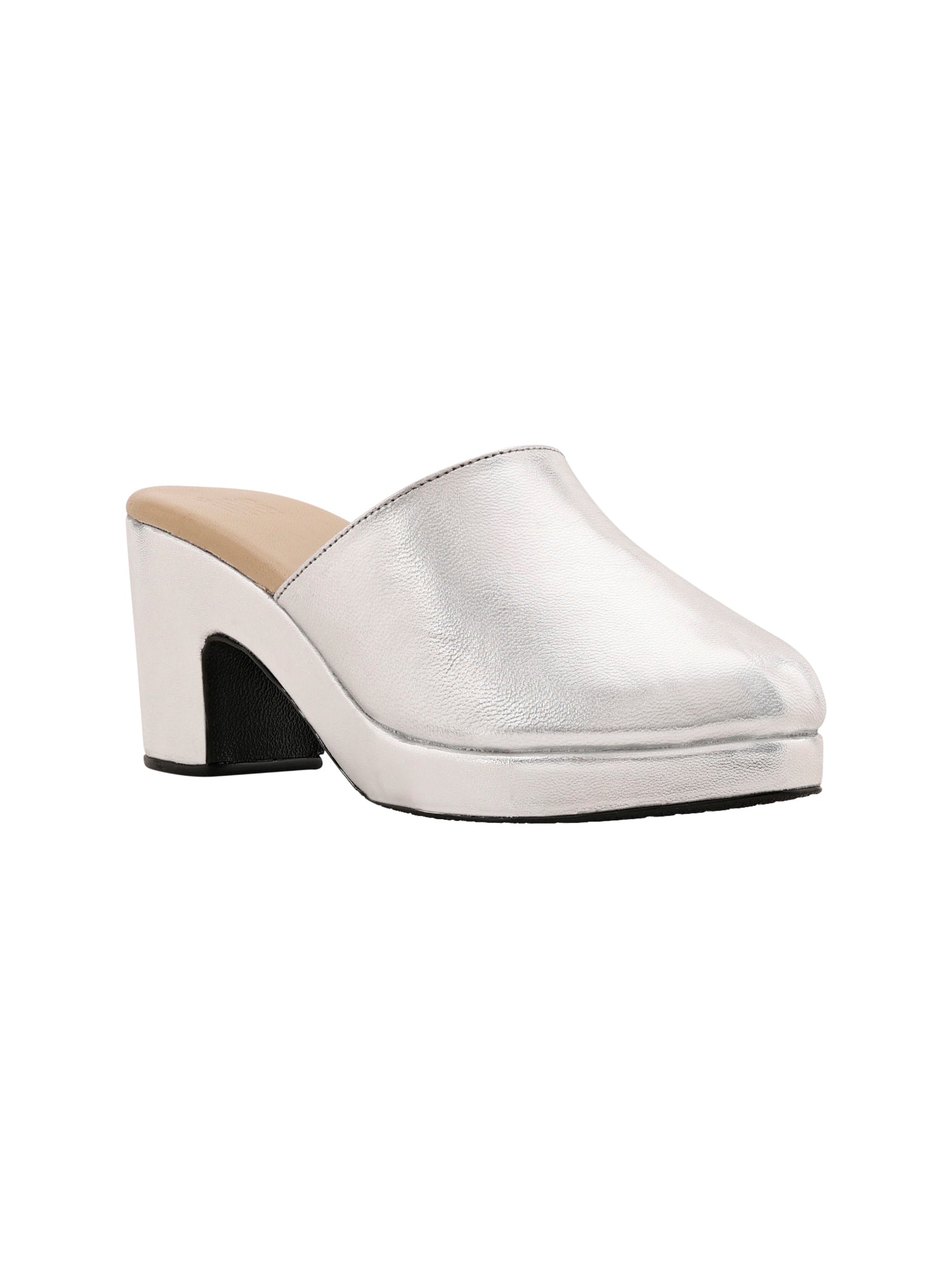 Marianne Silver Platform Heels For Women