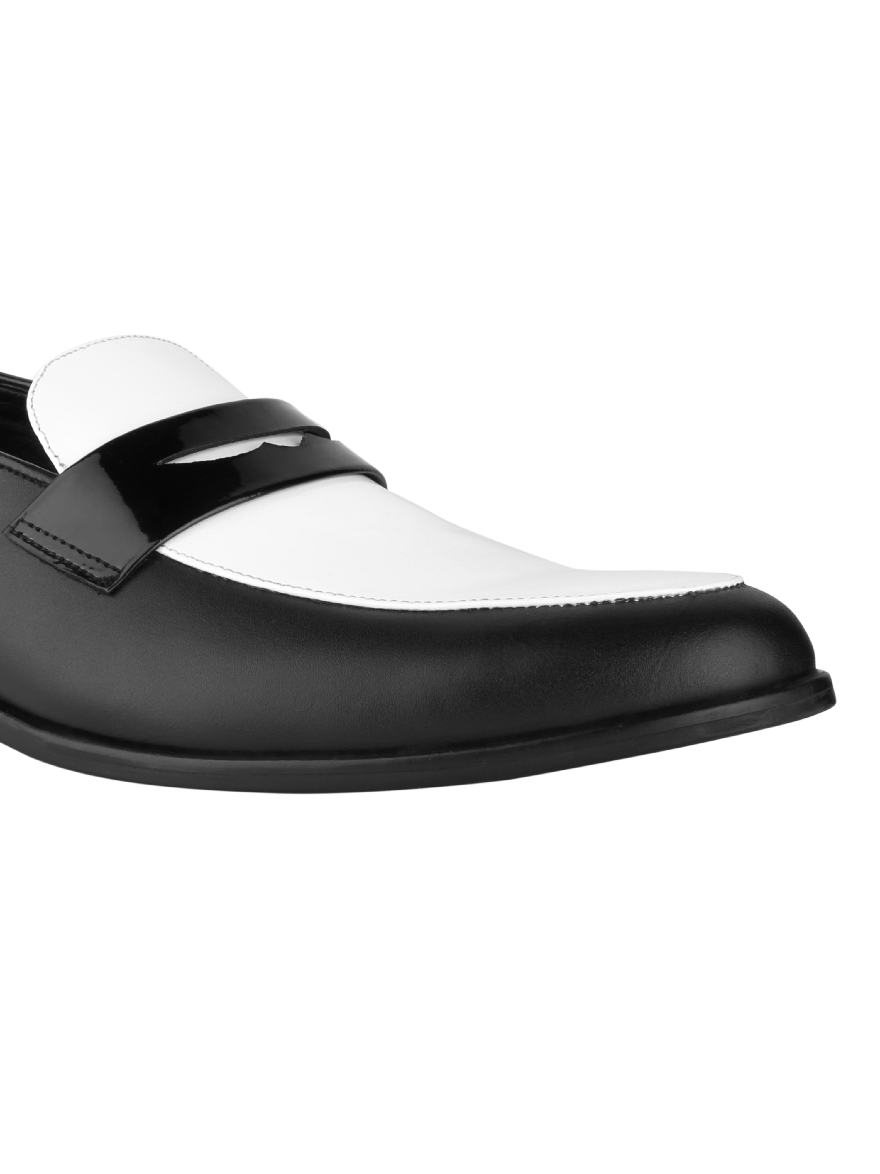 Hugo Black & White Loafers For Men