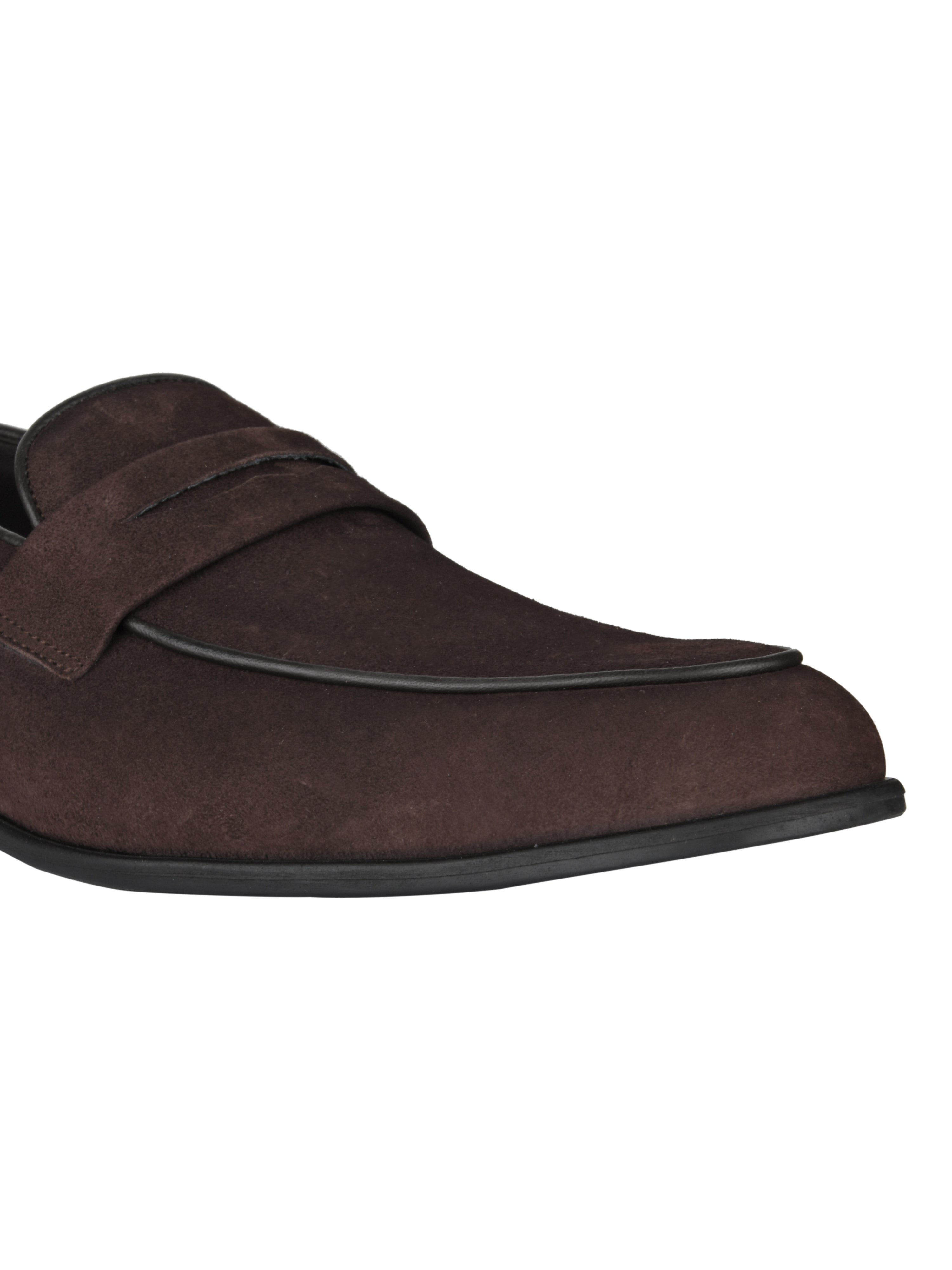 Hugo Brown Suede Loafers For Men