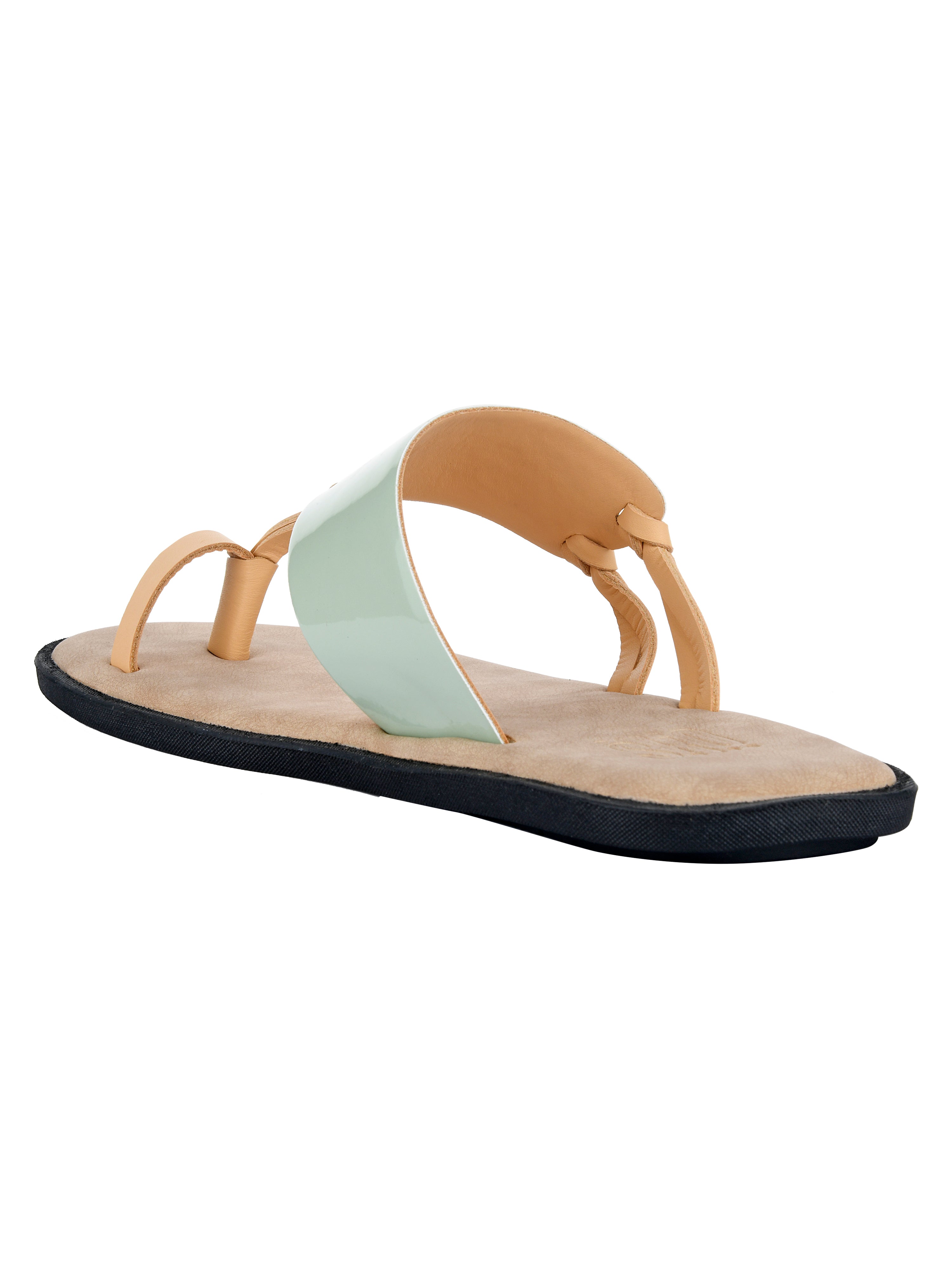 Indy Green Kolhapuri Slippers For Men