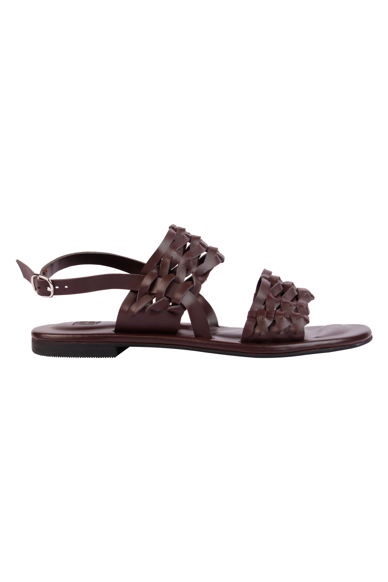 Prato Brown Flat Sandals For Women