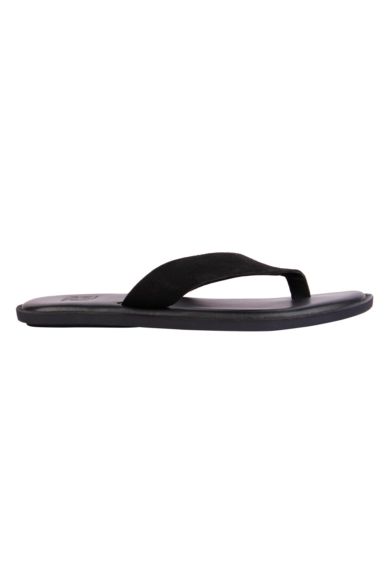 Rome Black Suede Slippers For Men