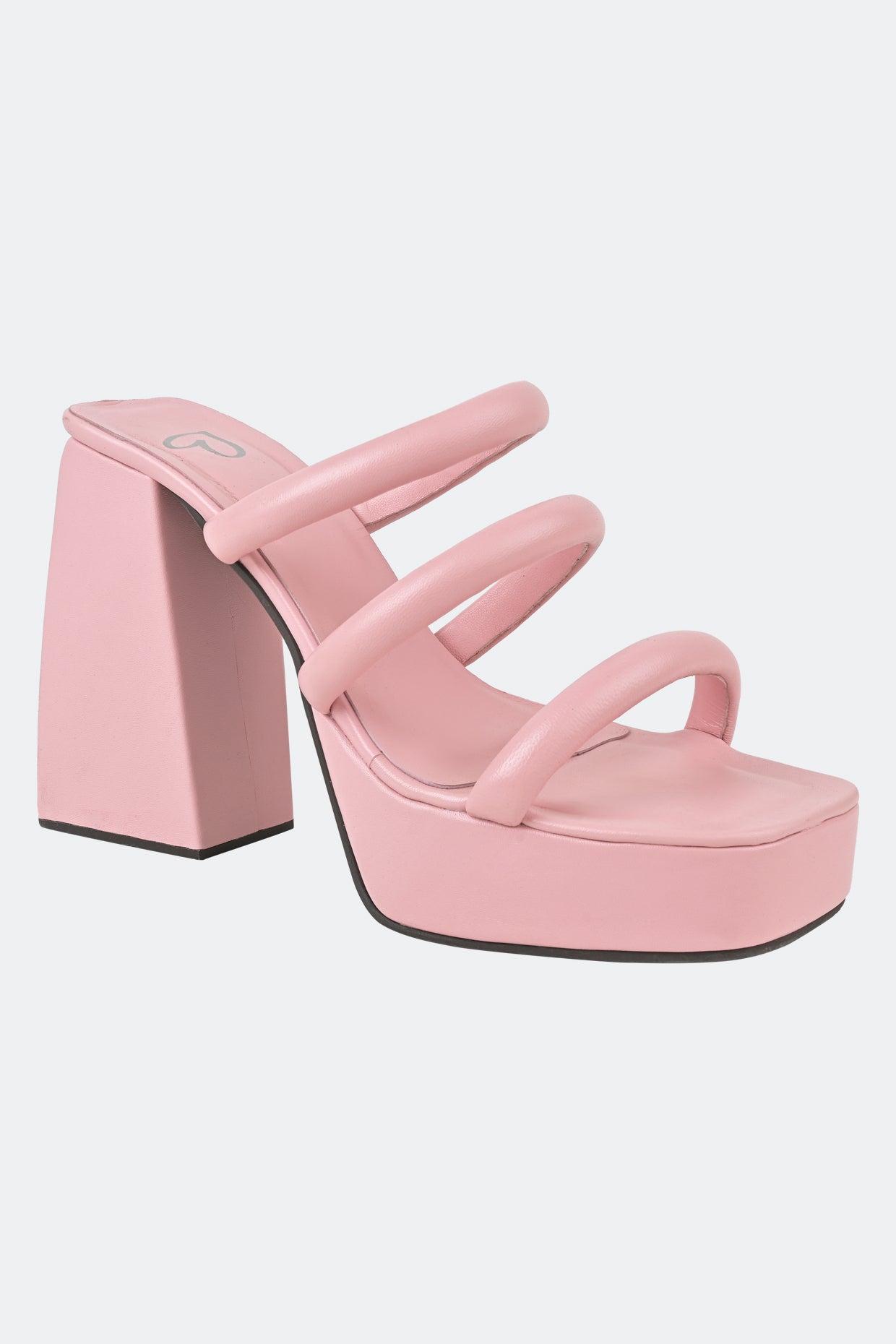 Dijon Pink Platform Heels For Women