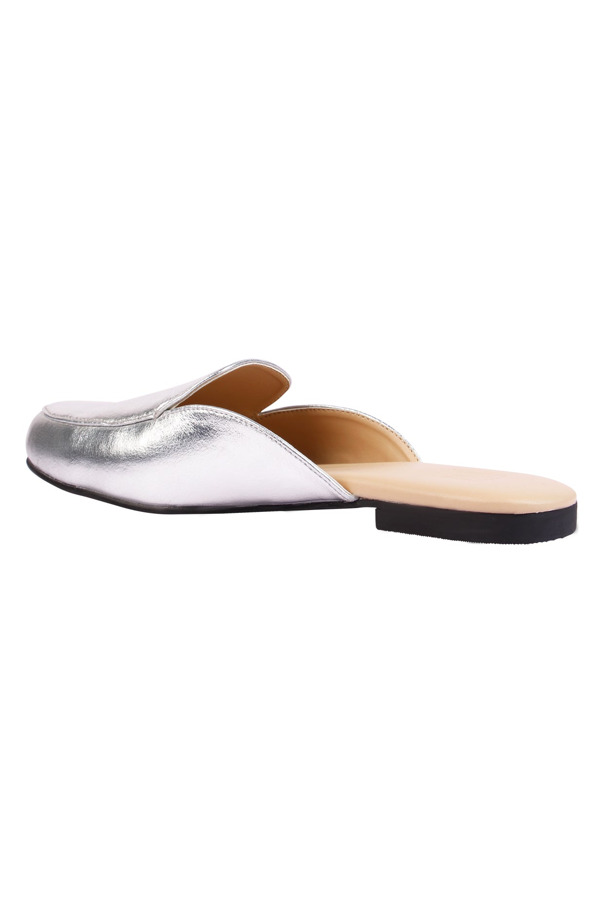 Lyon Silver Mules for Women