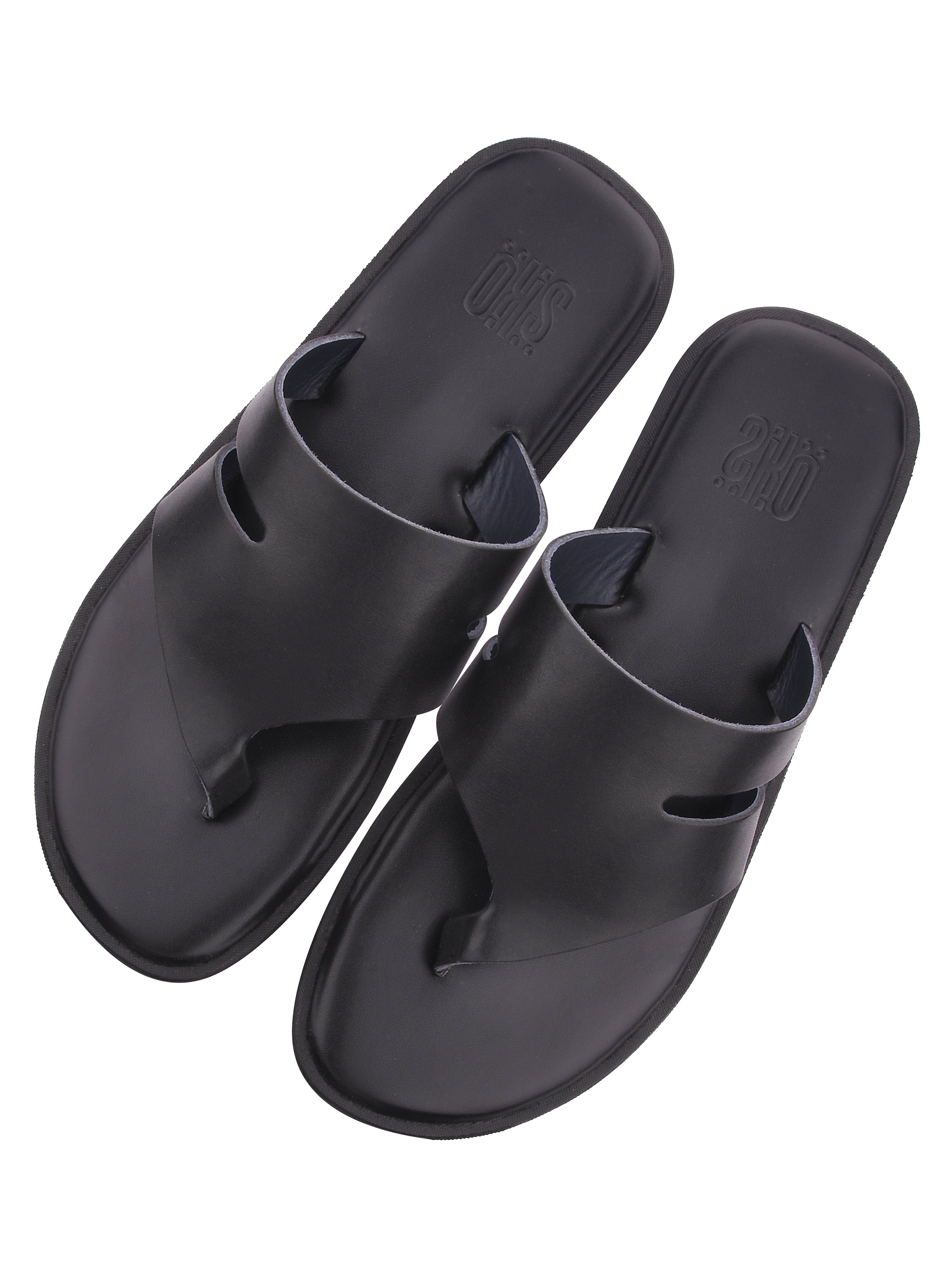 Naples Black Slippers For Men