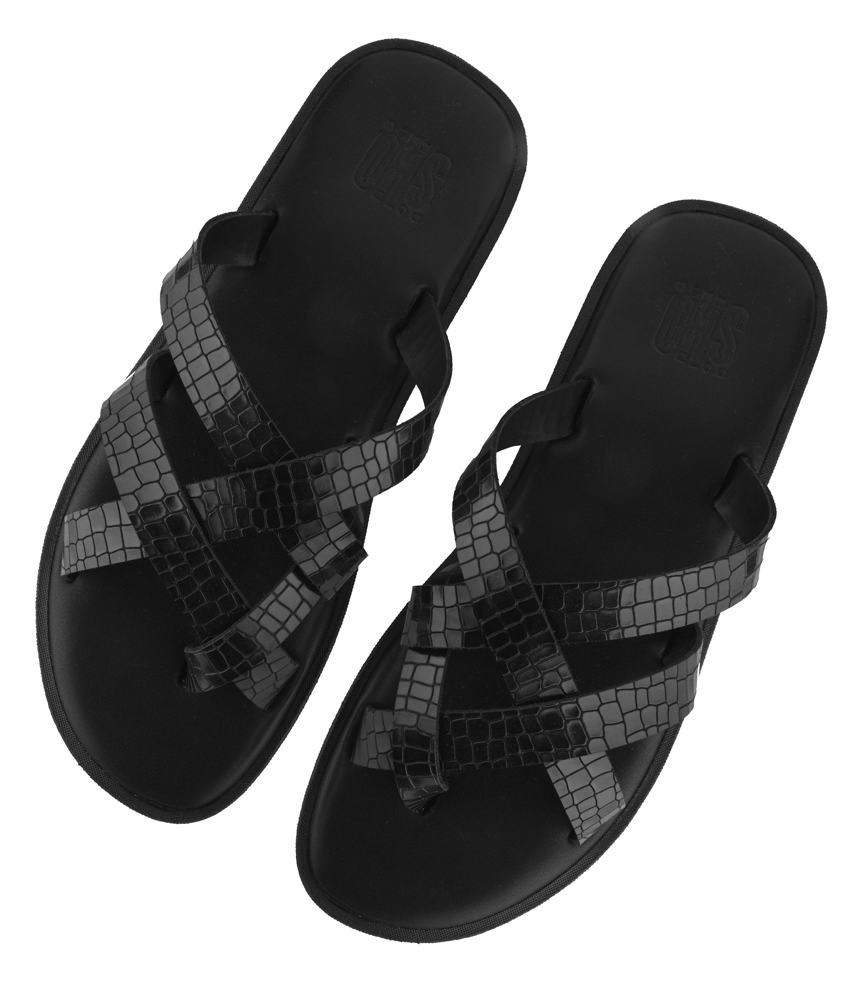 Salvadore Black Slippers For Men