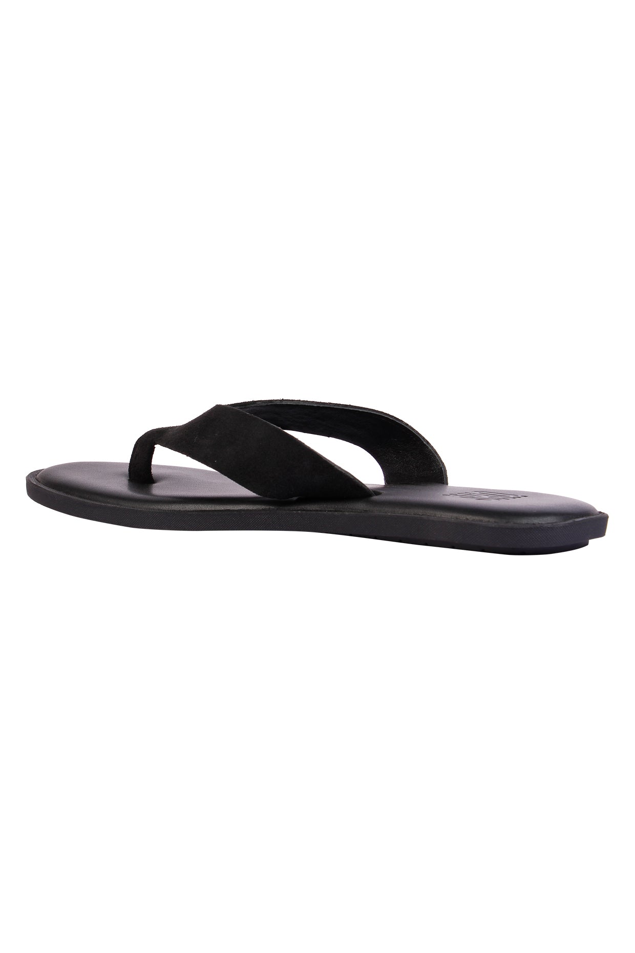 Rome Black Suede Slippers For Men