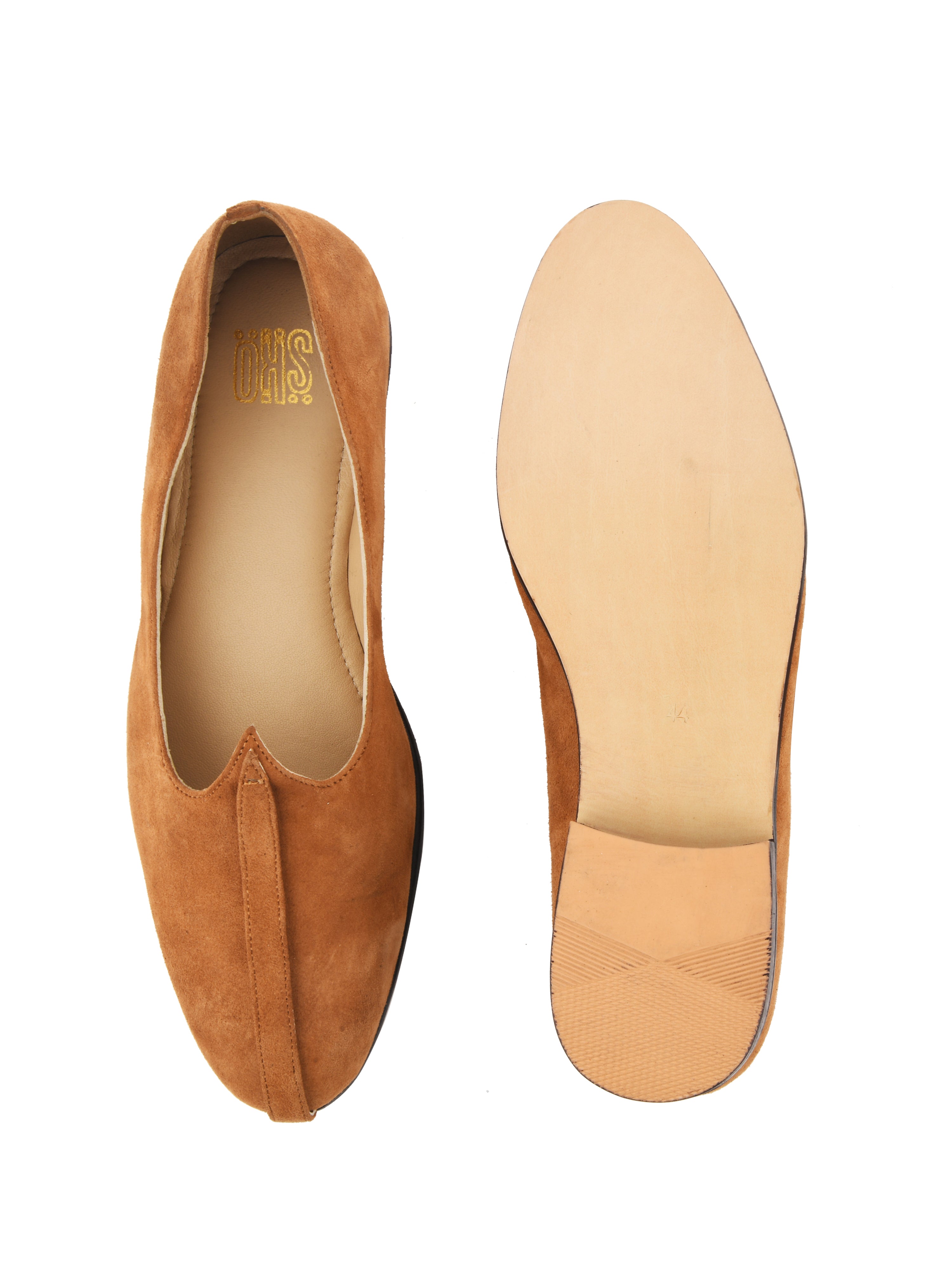 Tan Suede Mojris For Men