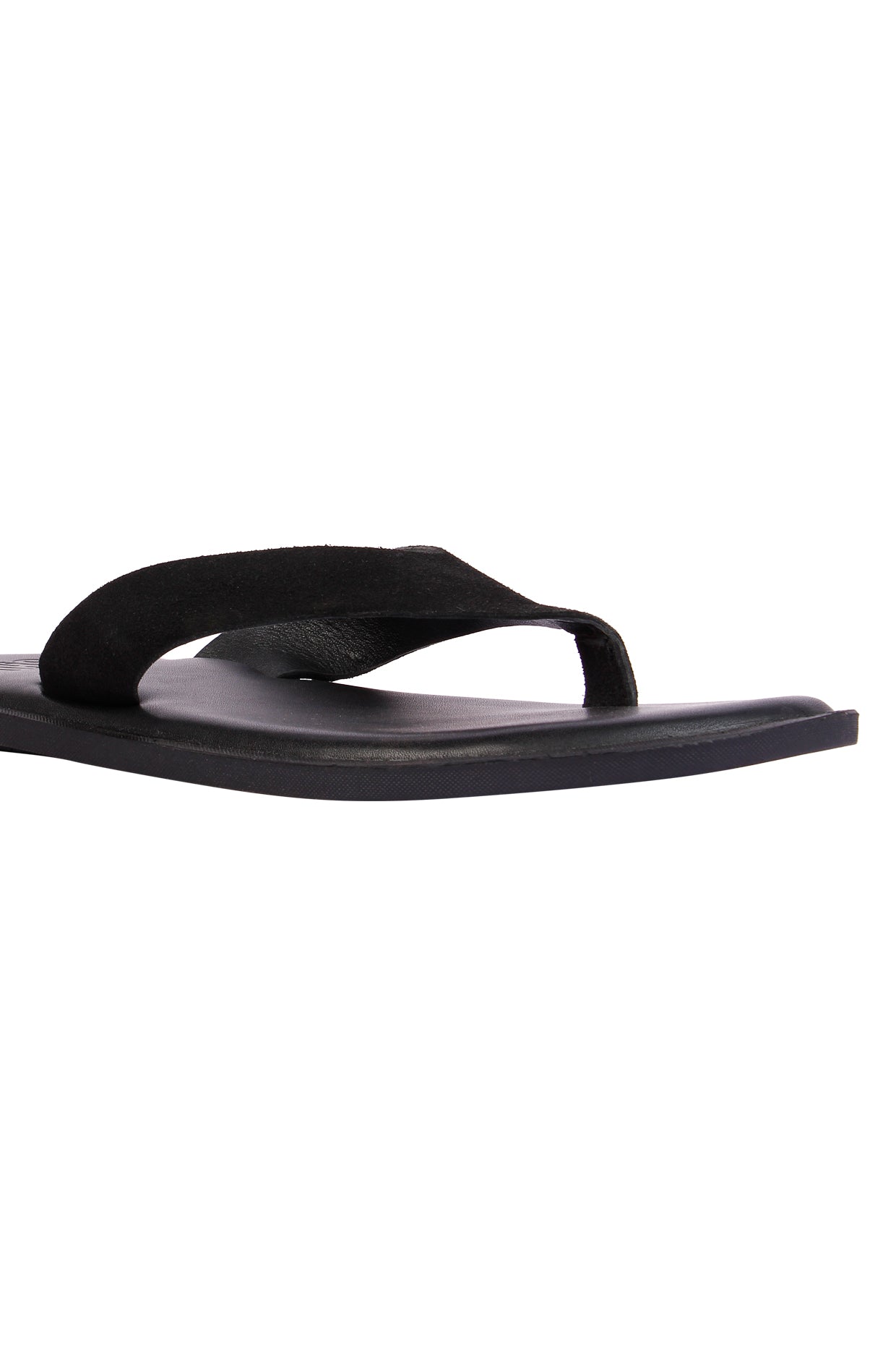 Rome Black Suede Slippers For Men