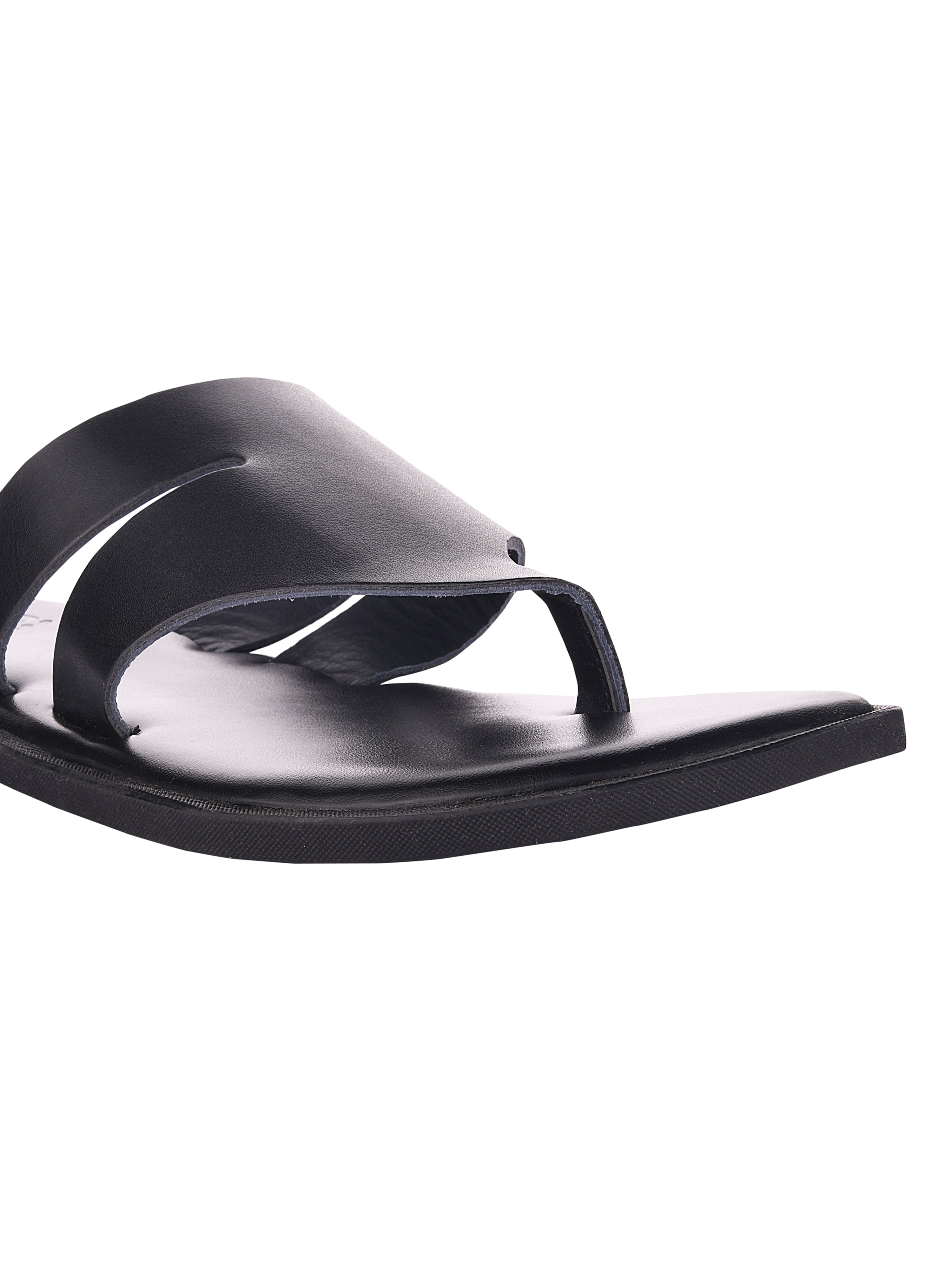 Naples Black Slippers For Men