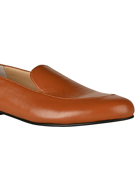 Olivia in Tan Loafers For Women