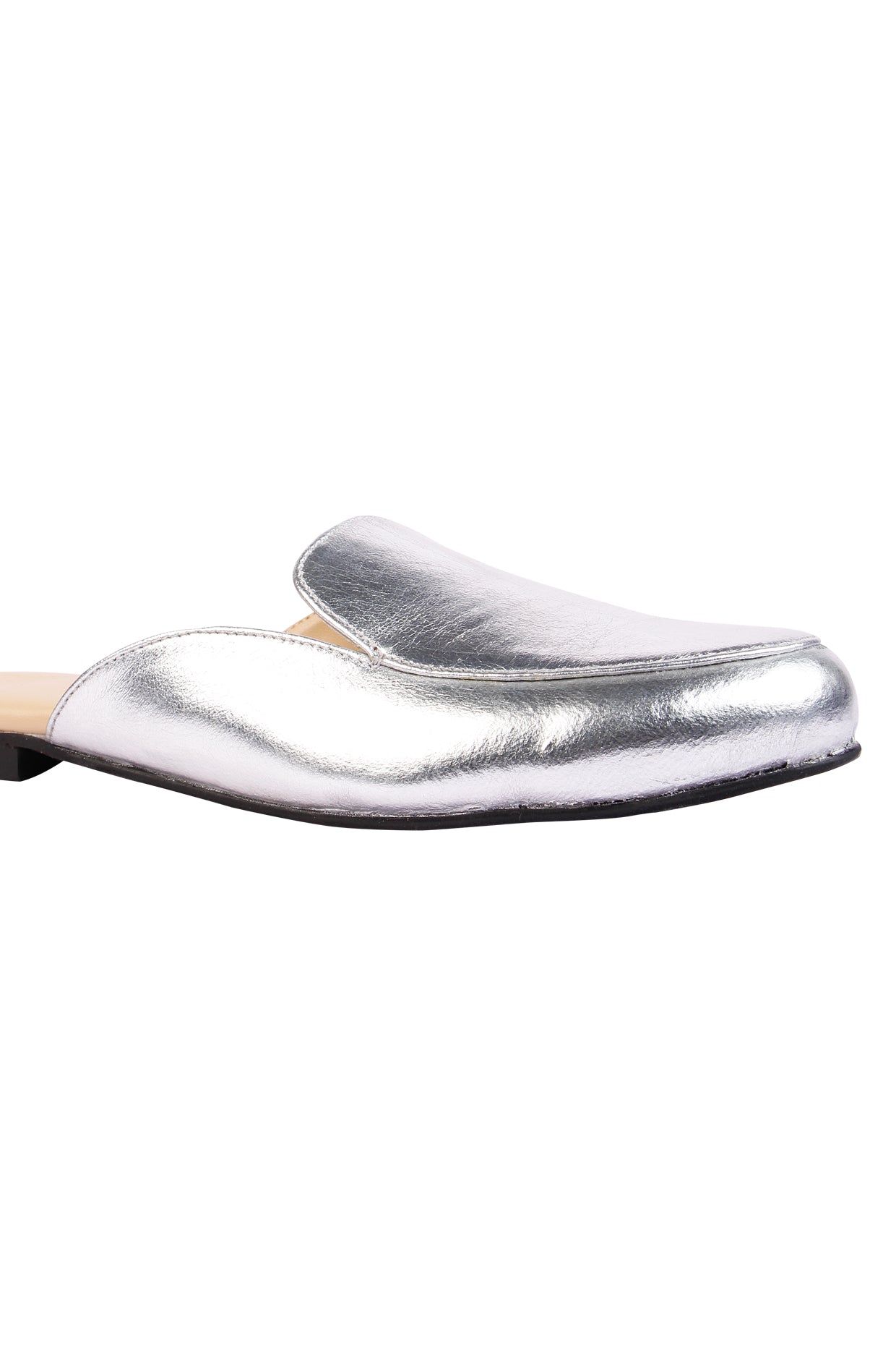 Lyon Silver Mules for Women