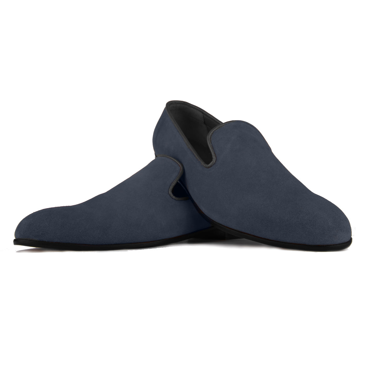 Alfie Blue Suede Loafers For Men
