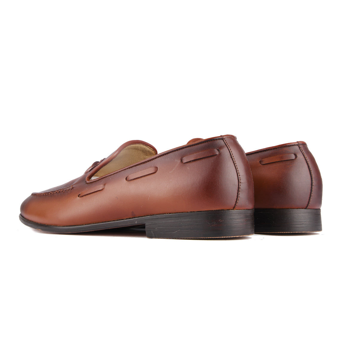 Bari Brown Dual Tone Loafers For Men
