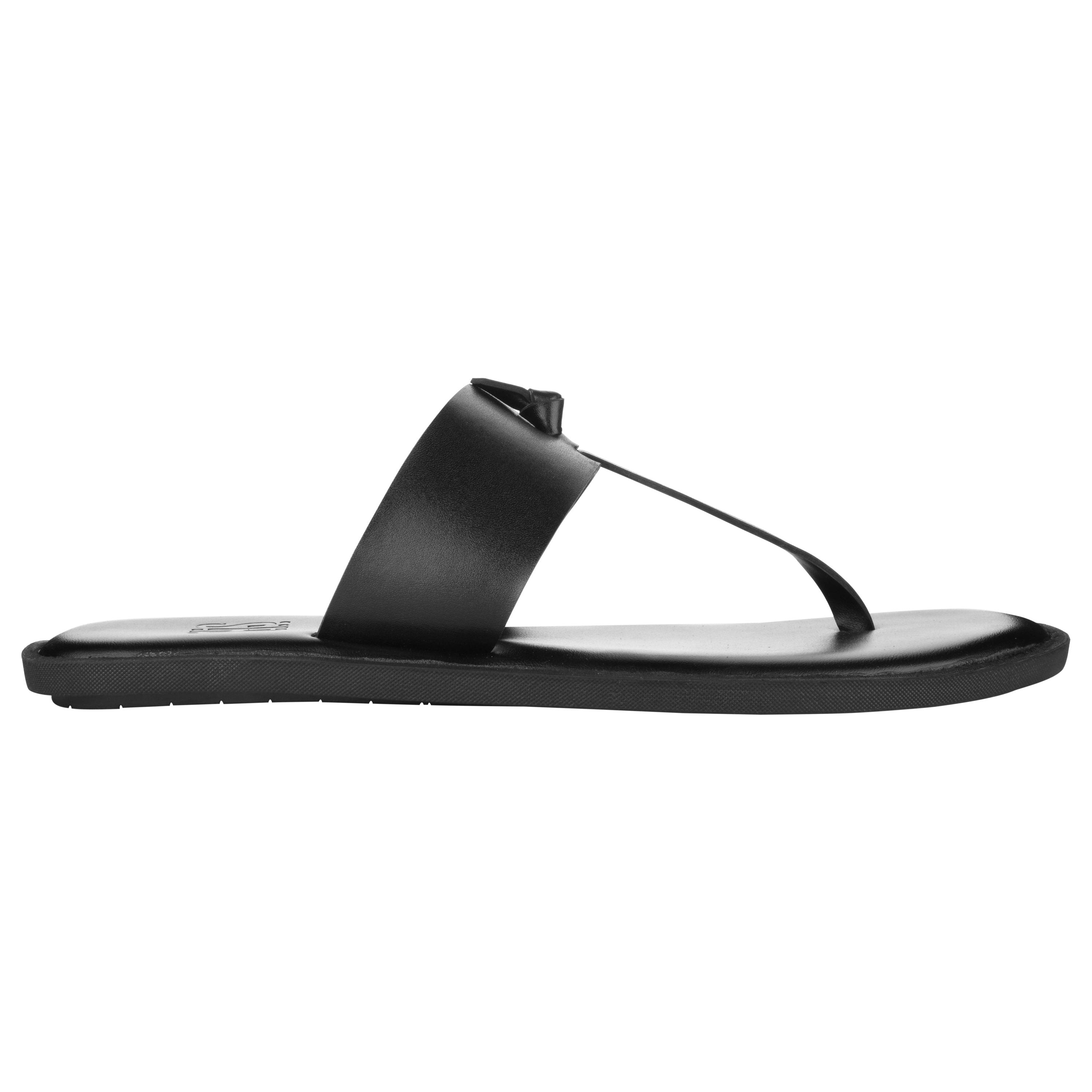 New York Black Slippers For Men