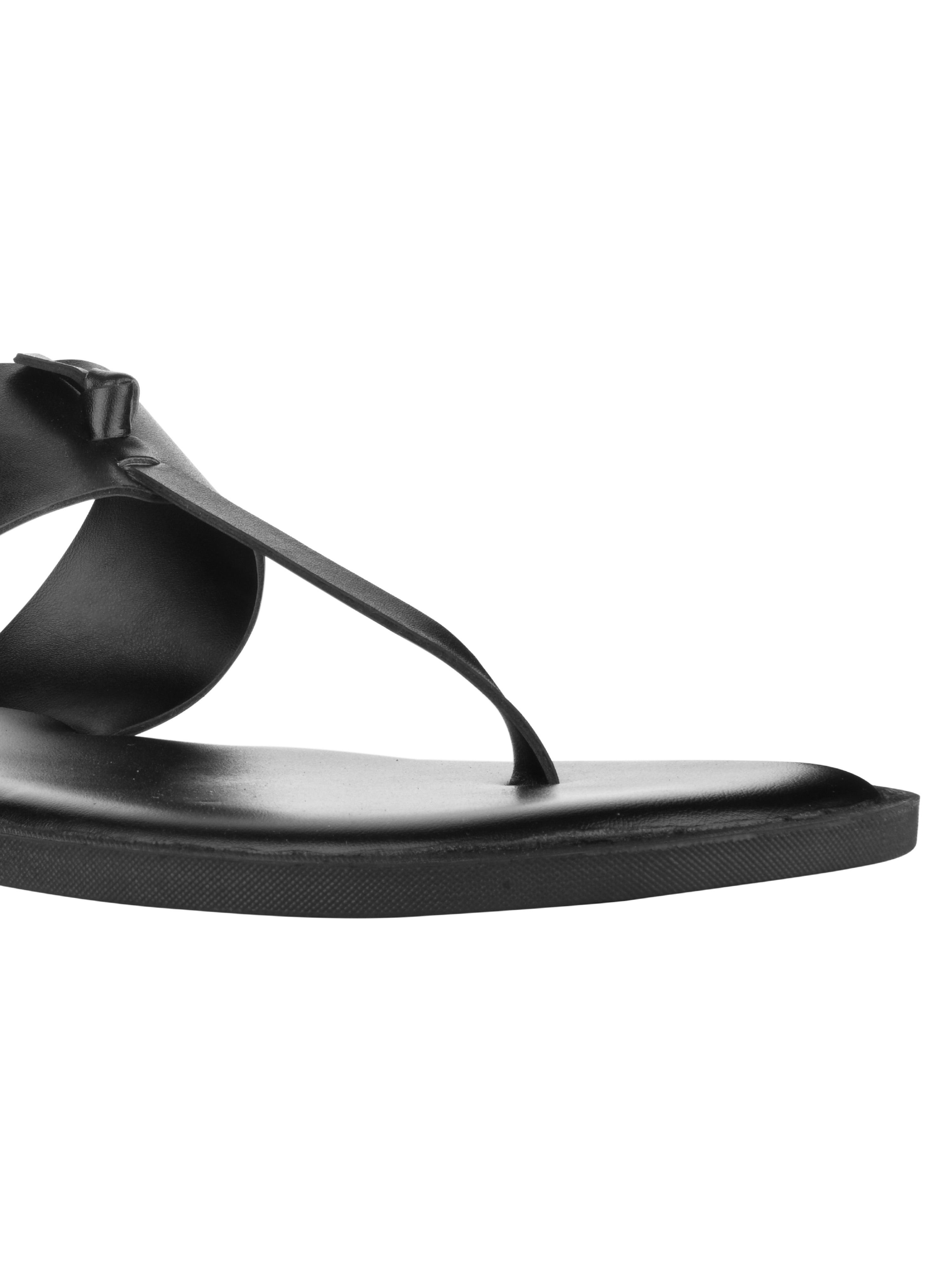 New York Black Slippers For Men