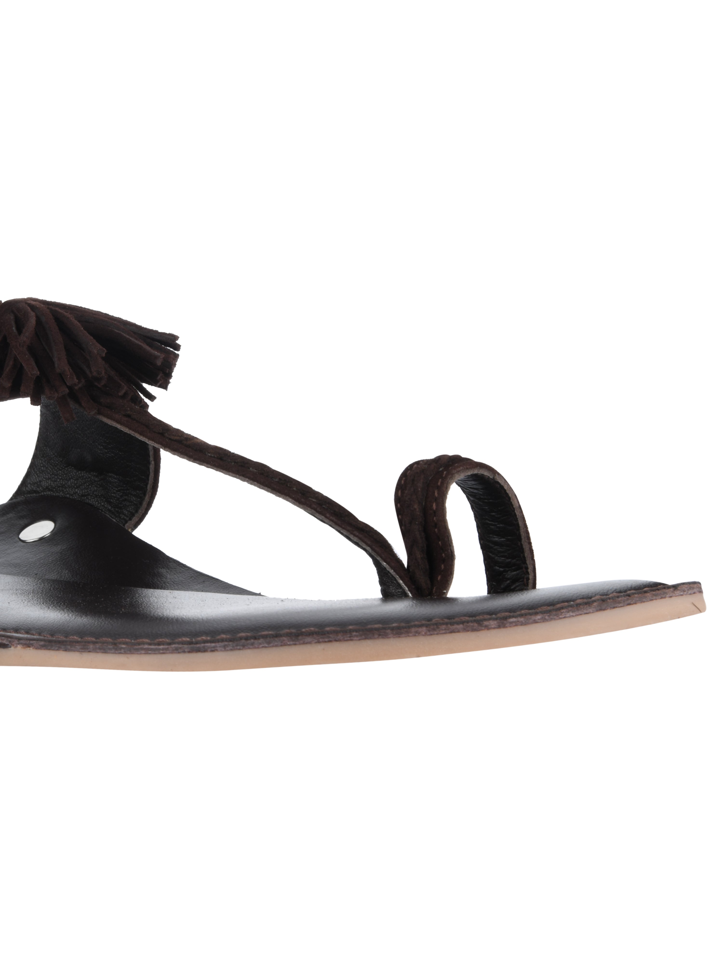 Brown Suede Kolhapuri Slippers For Men