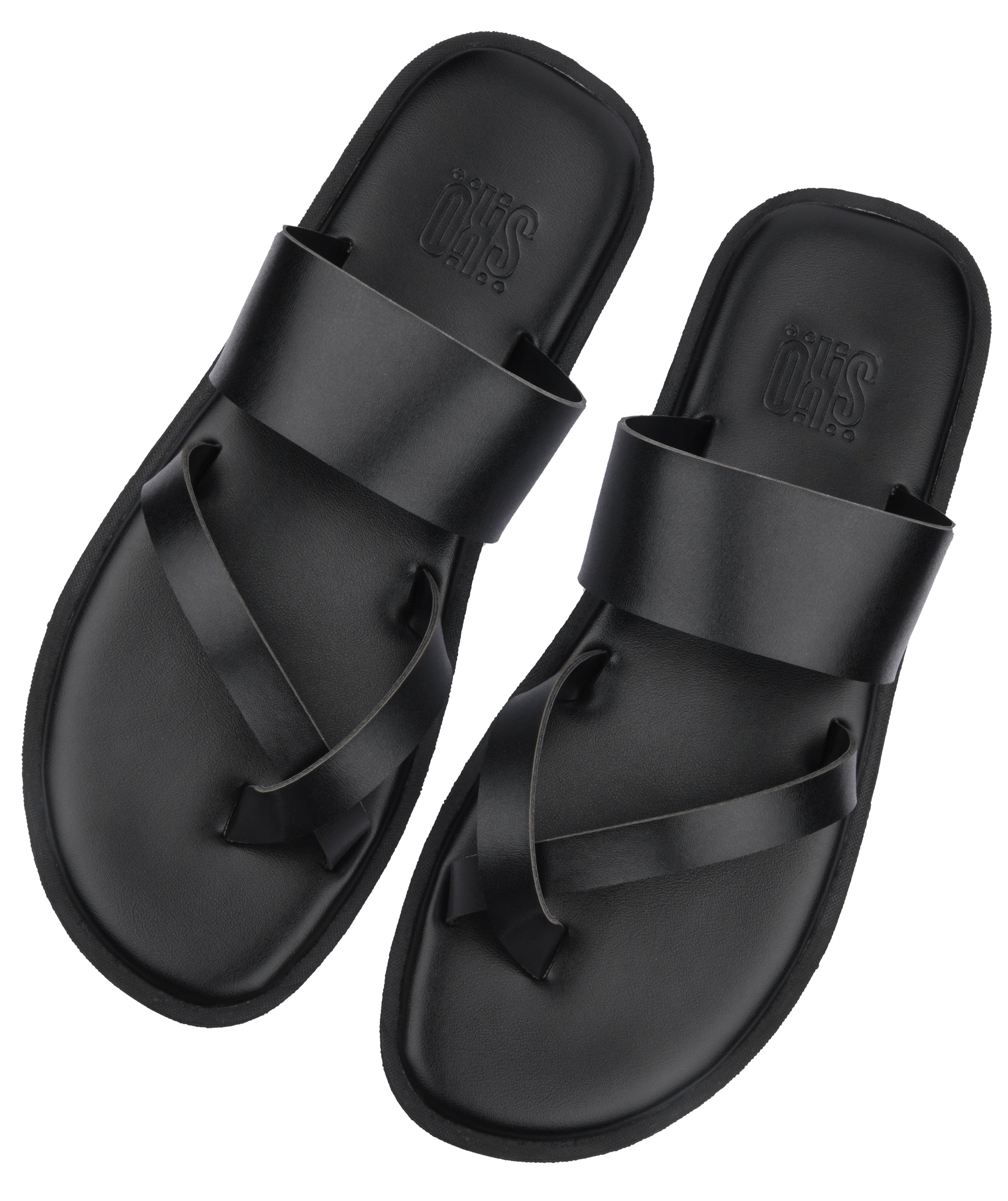 Athens Black Slippers For Men
