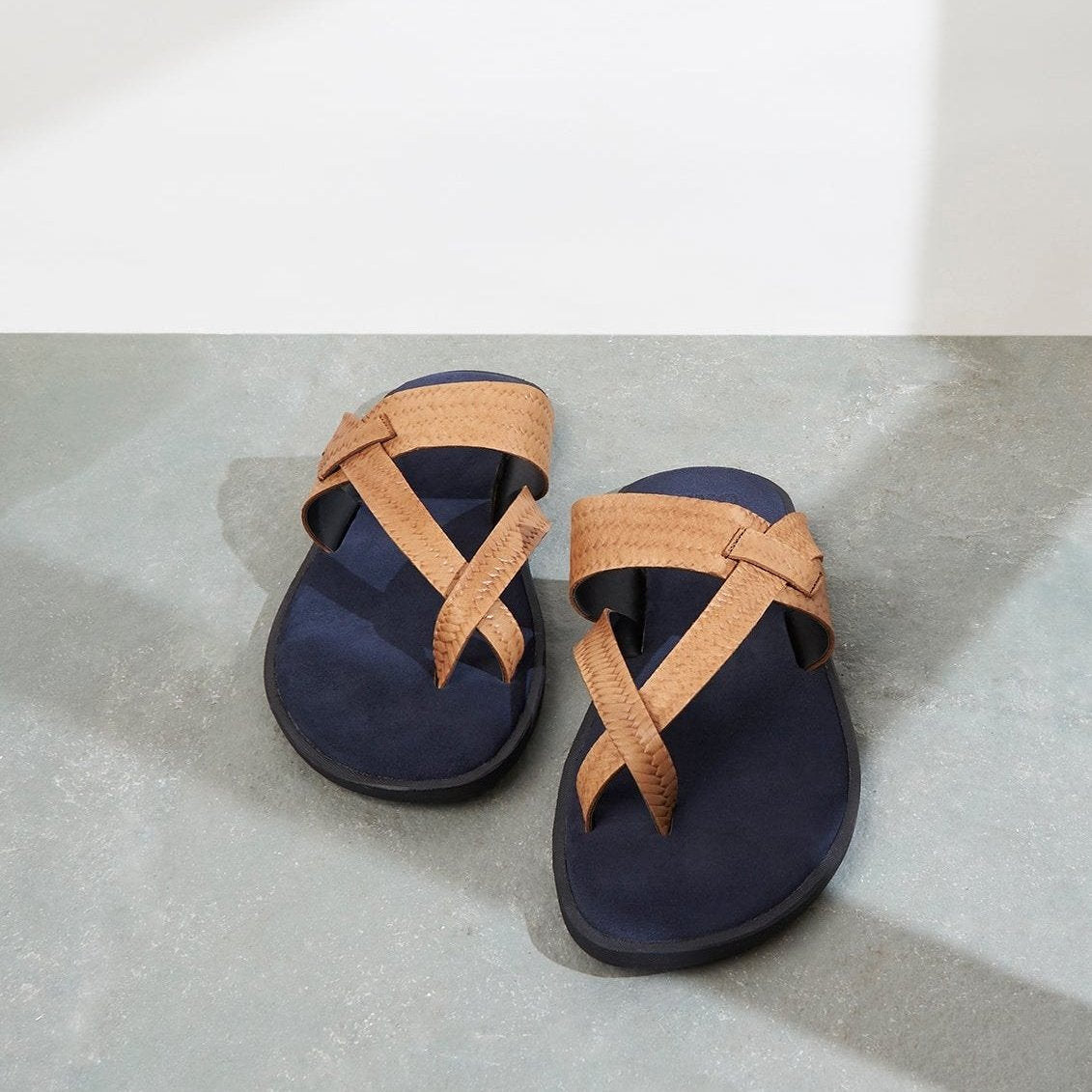 Genoa Tan Slippers For Men