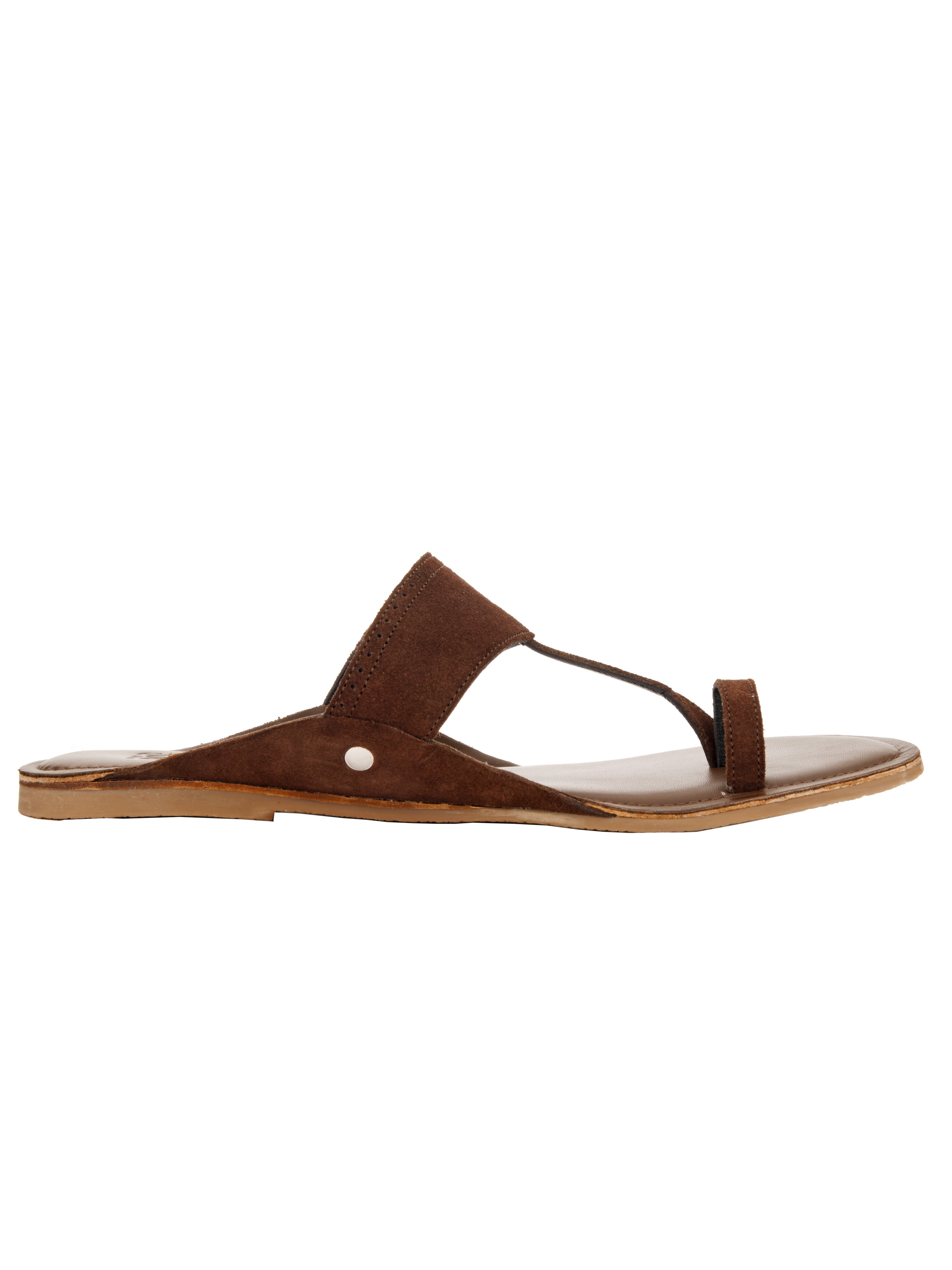 Brown Suede Kolhapuri