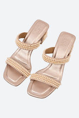 Rose Gold Pearl 2 inch Heels