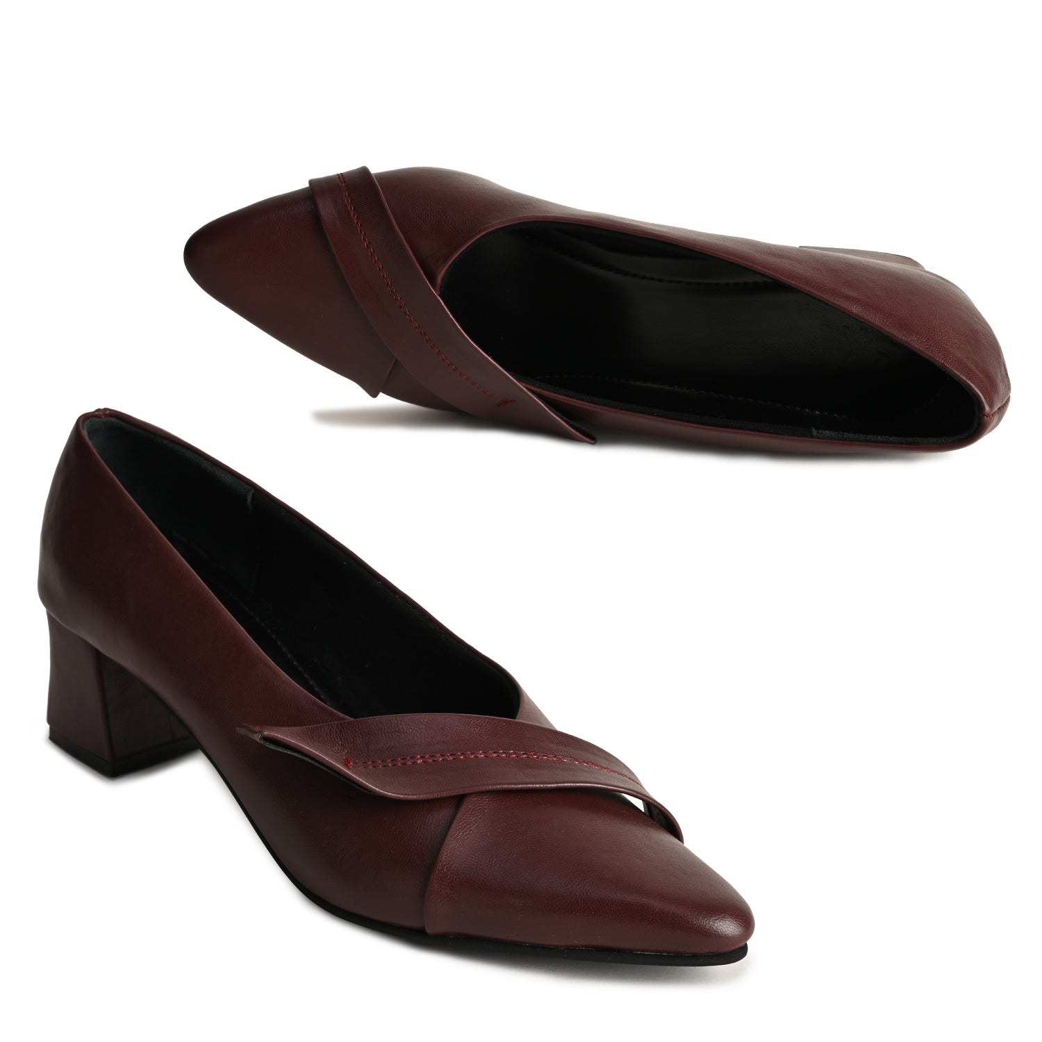 Sara Maroon Heels For Women