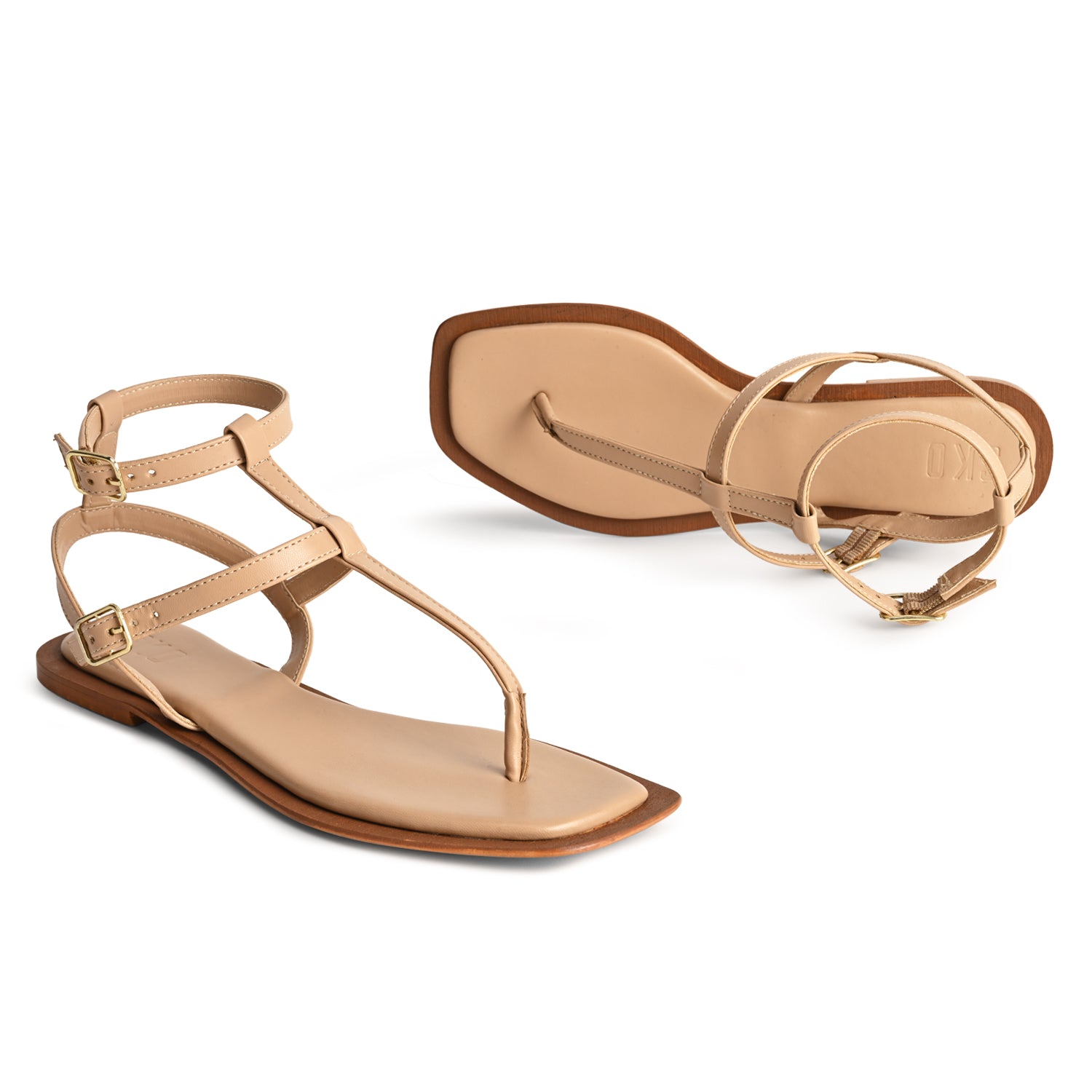 Milano Nude Flats For Women