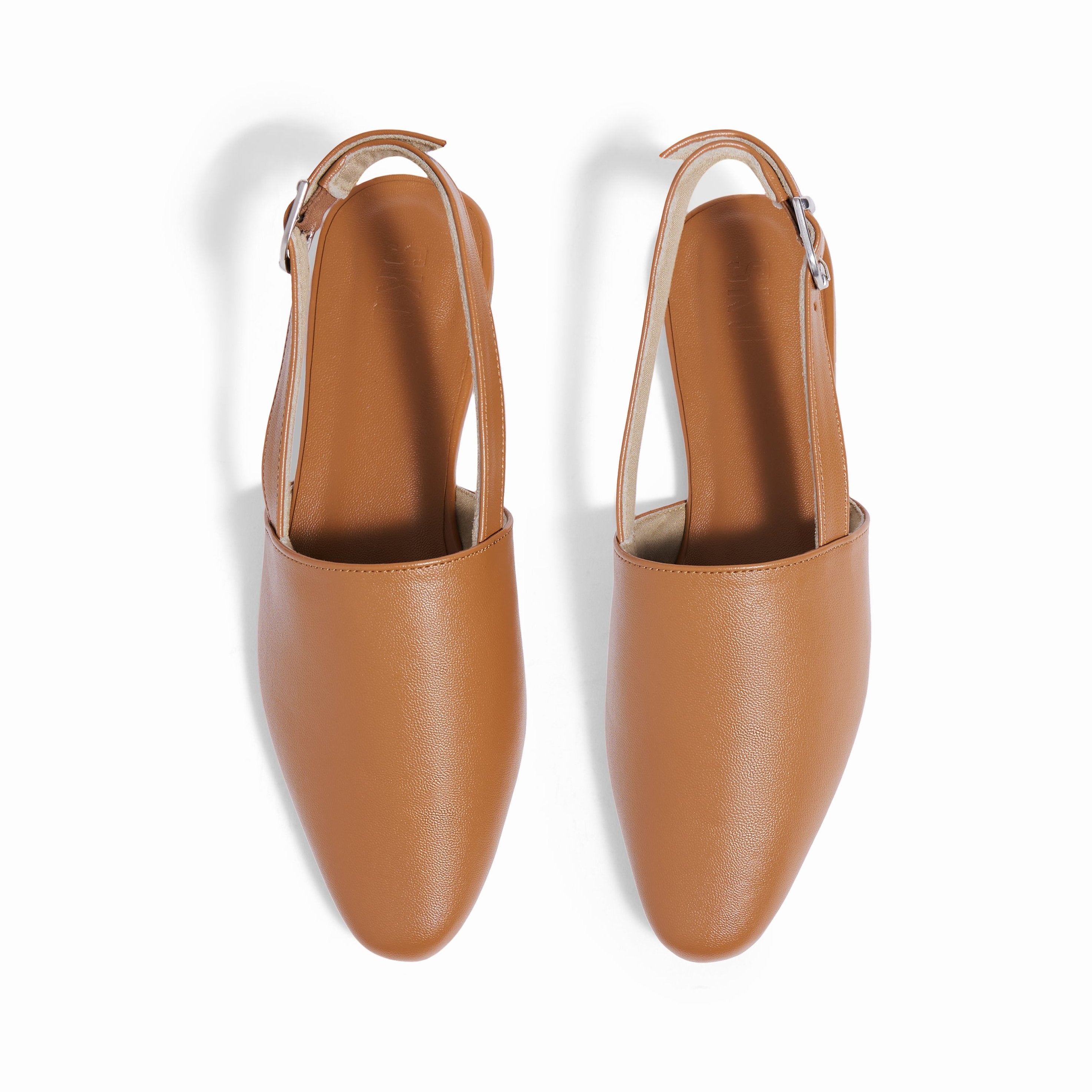 Monaze Tan Flat Sandals For Women