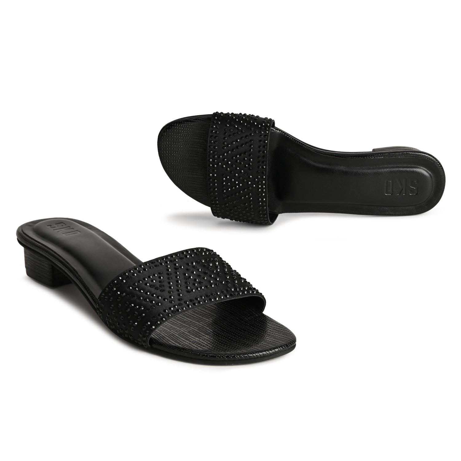 Iris Black Flats For Women