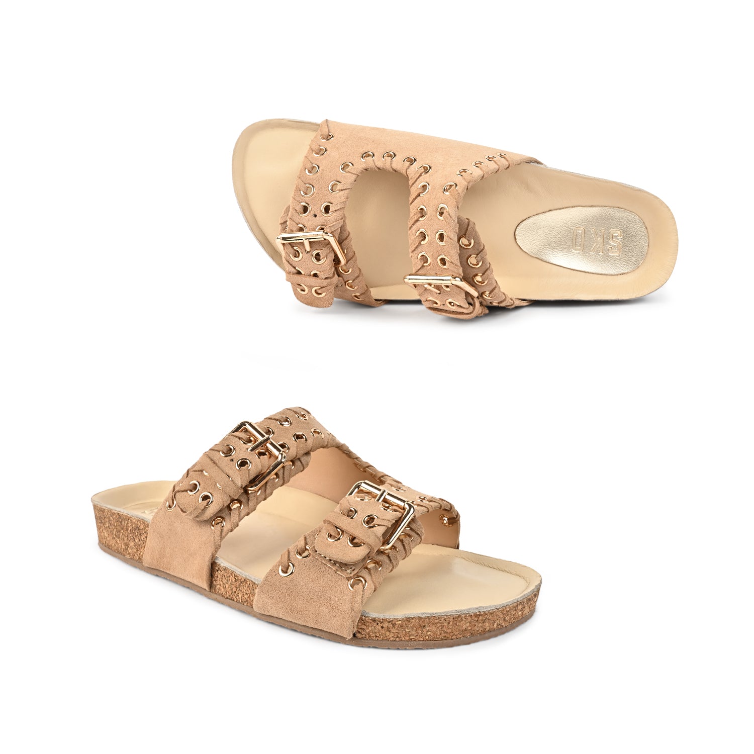 Zaragoza in Camel Flats For Women