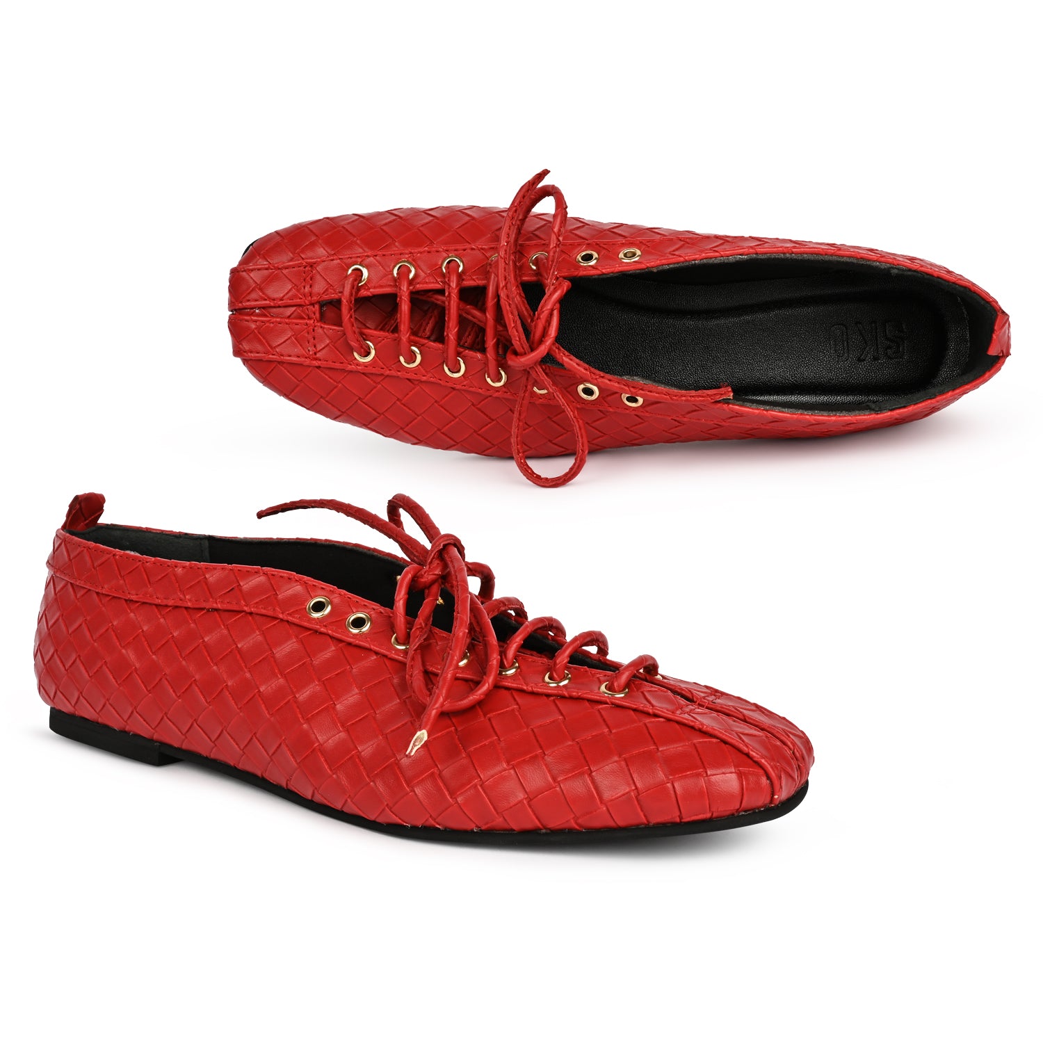 Eli Red Loafers For Women