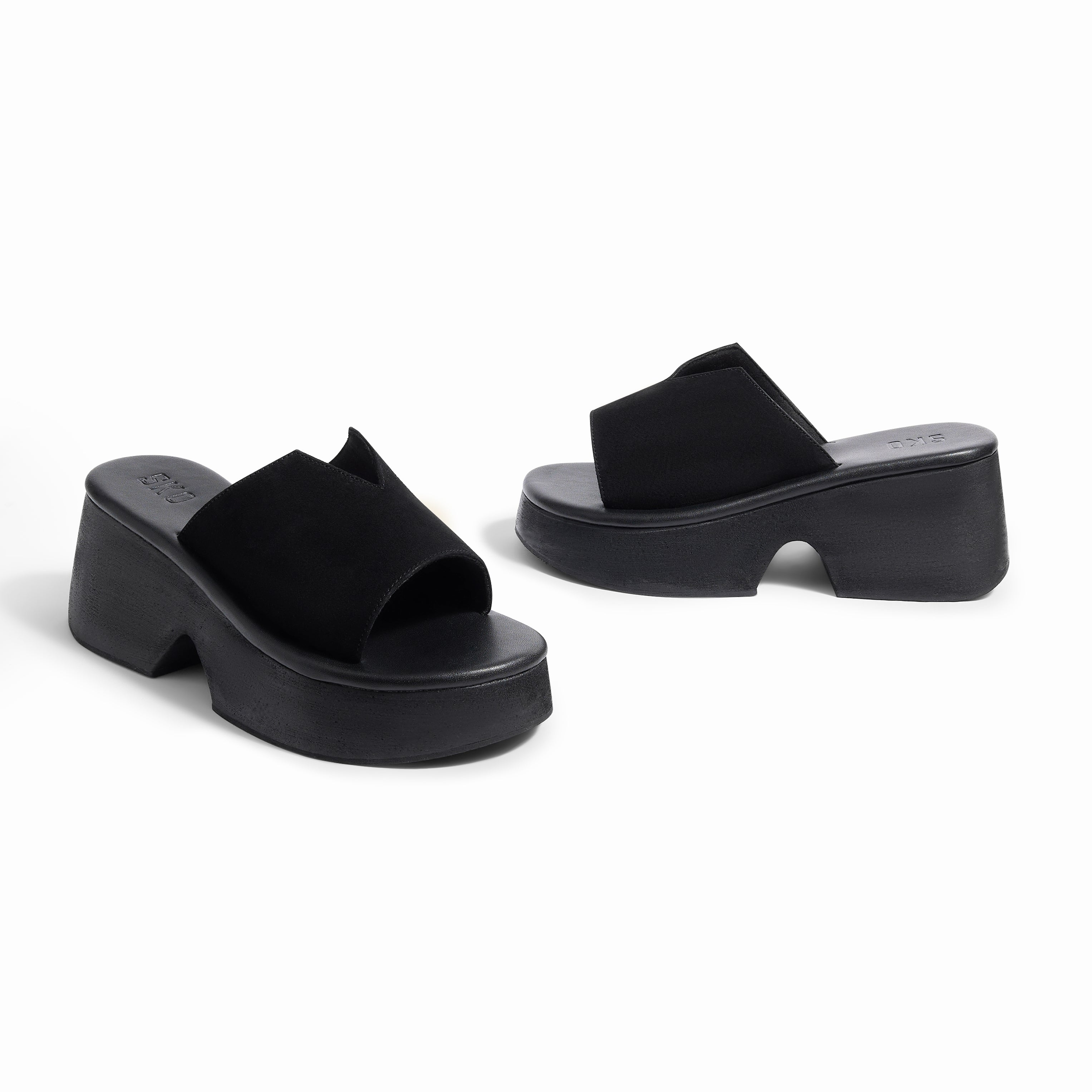 Modena Black Platform Sandal