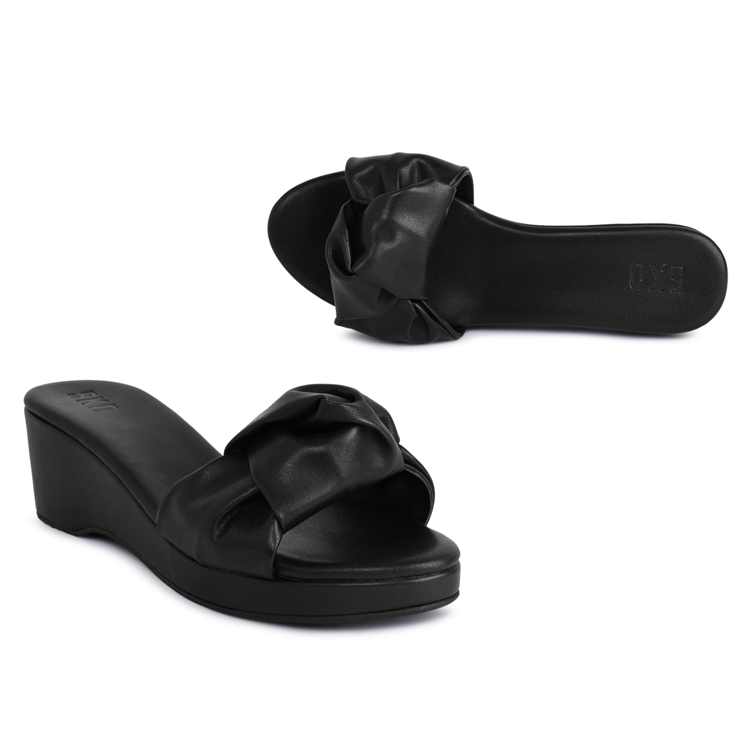 Ragusa Black Wedges For Women