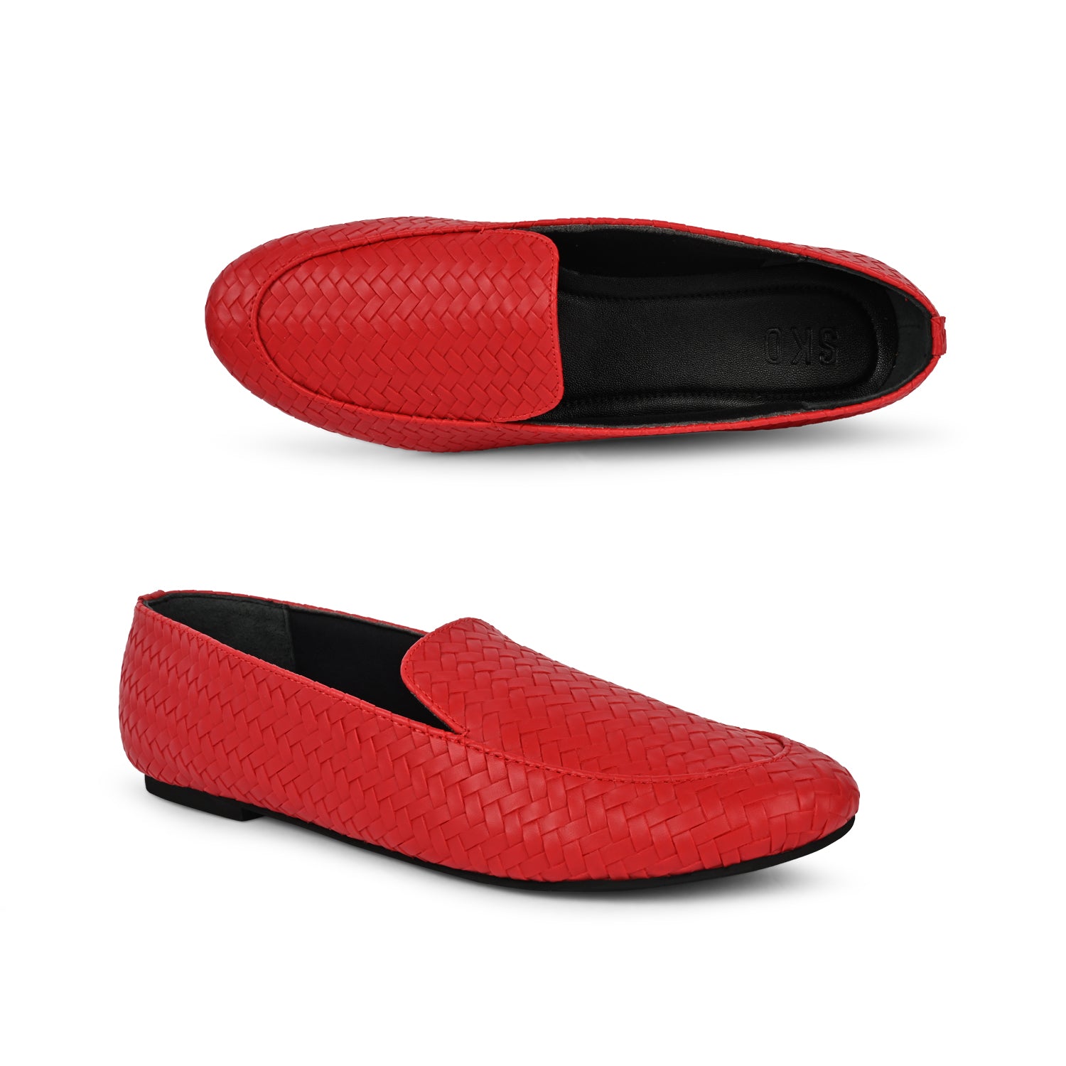 Olivia Red Loafers