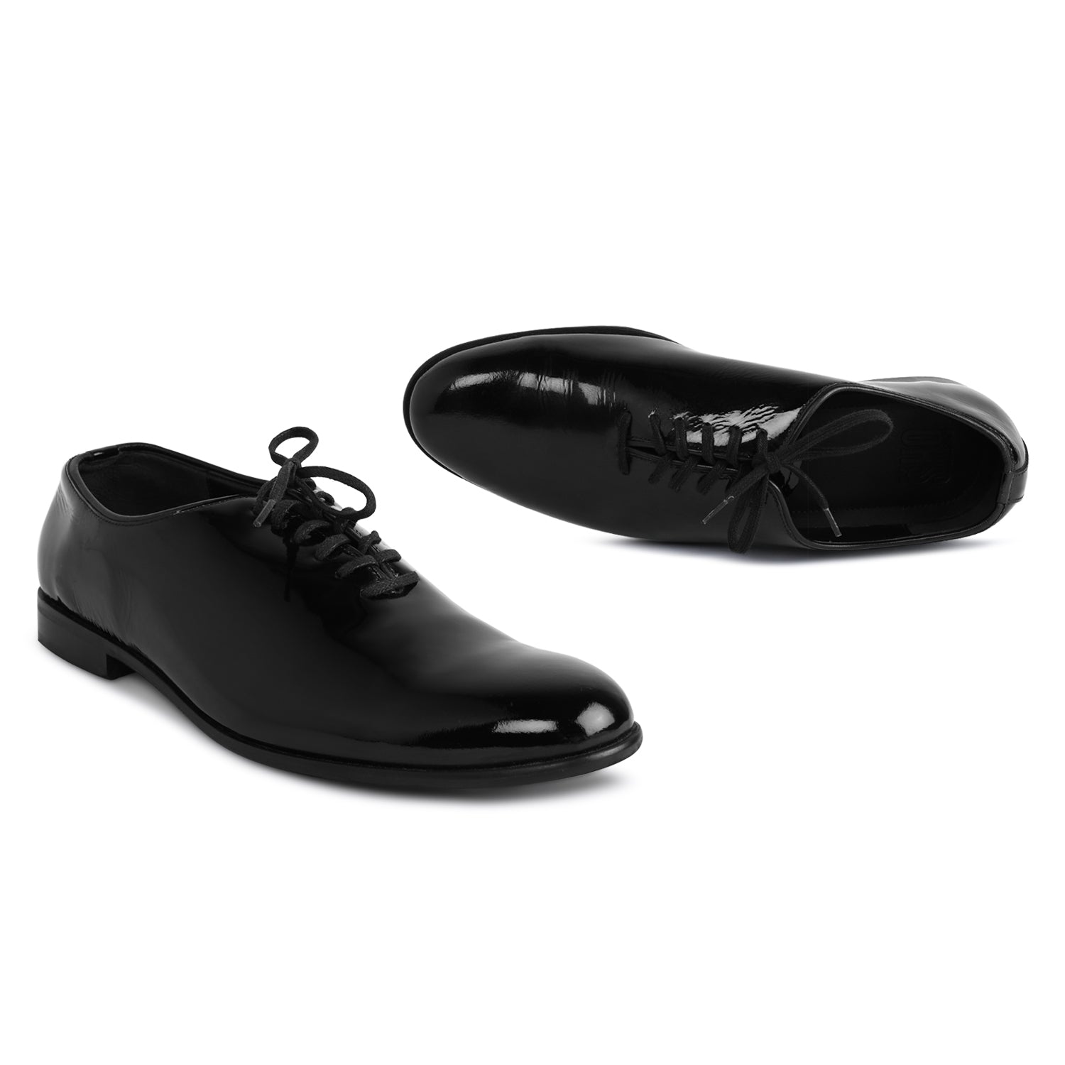 Smith Black Patent Shoes For Men